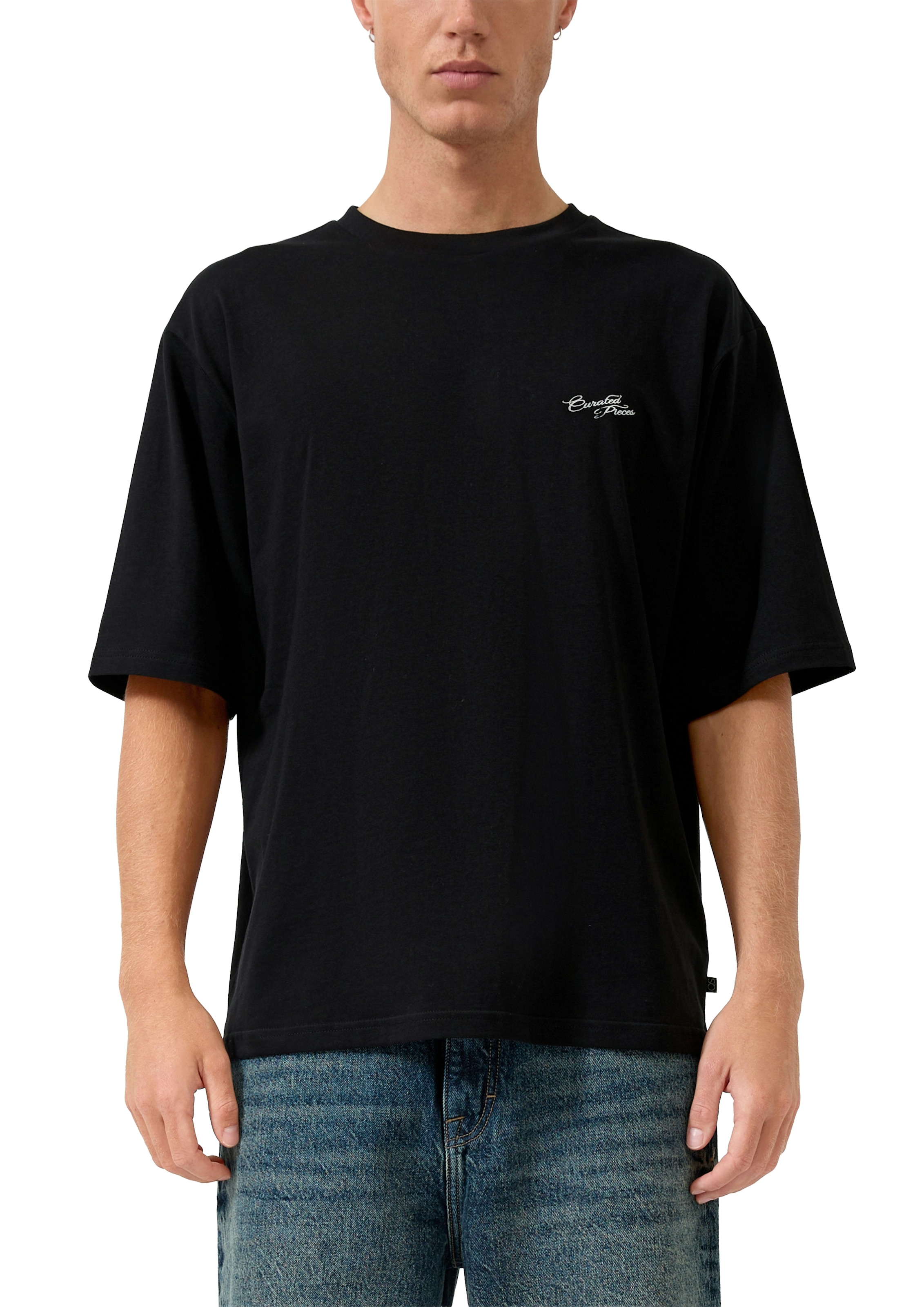 QS T-Shirt Sommershirt mit Rücken-Print