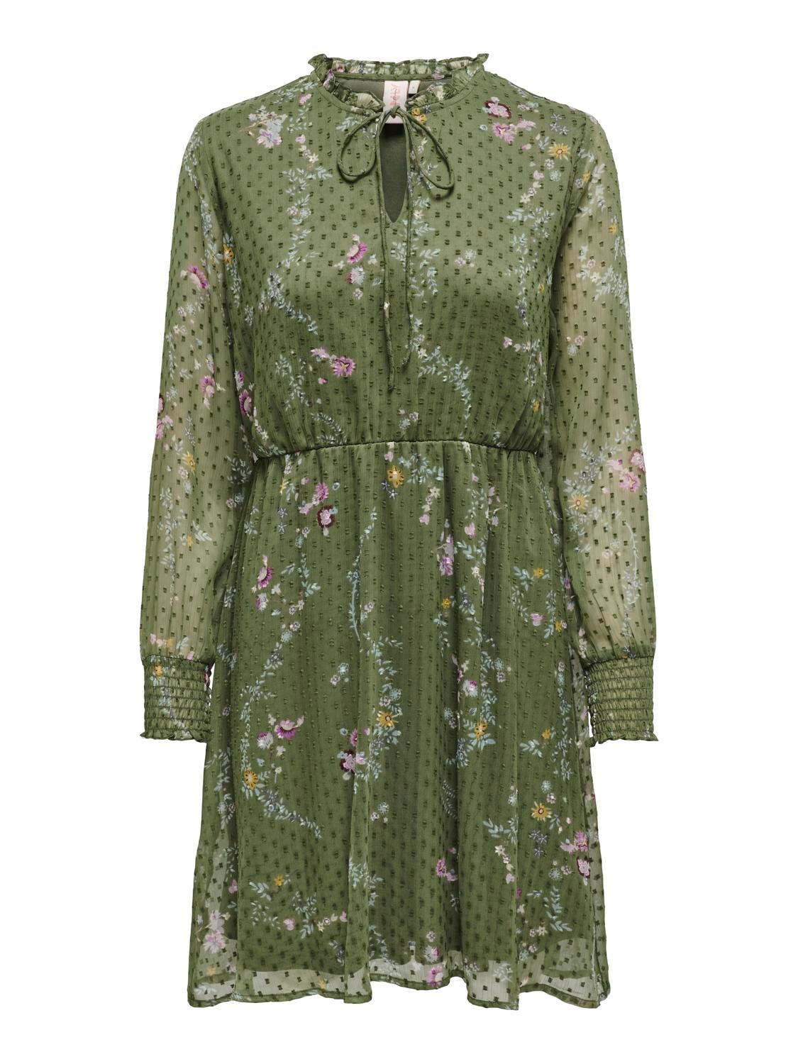 ONLY Minikleid »ONLAIDA ELISA LS DRESS WVN«, (#BEZUG!), Sommerkleid