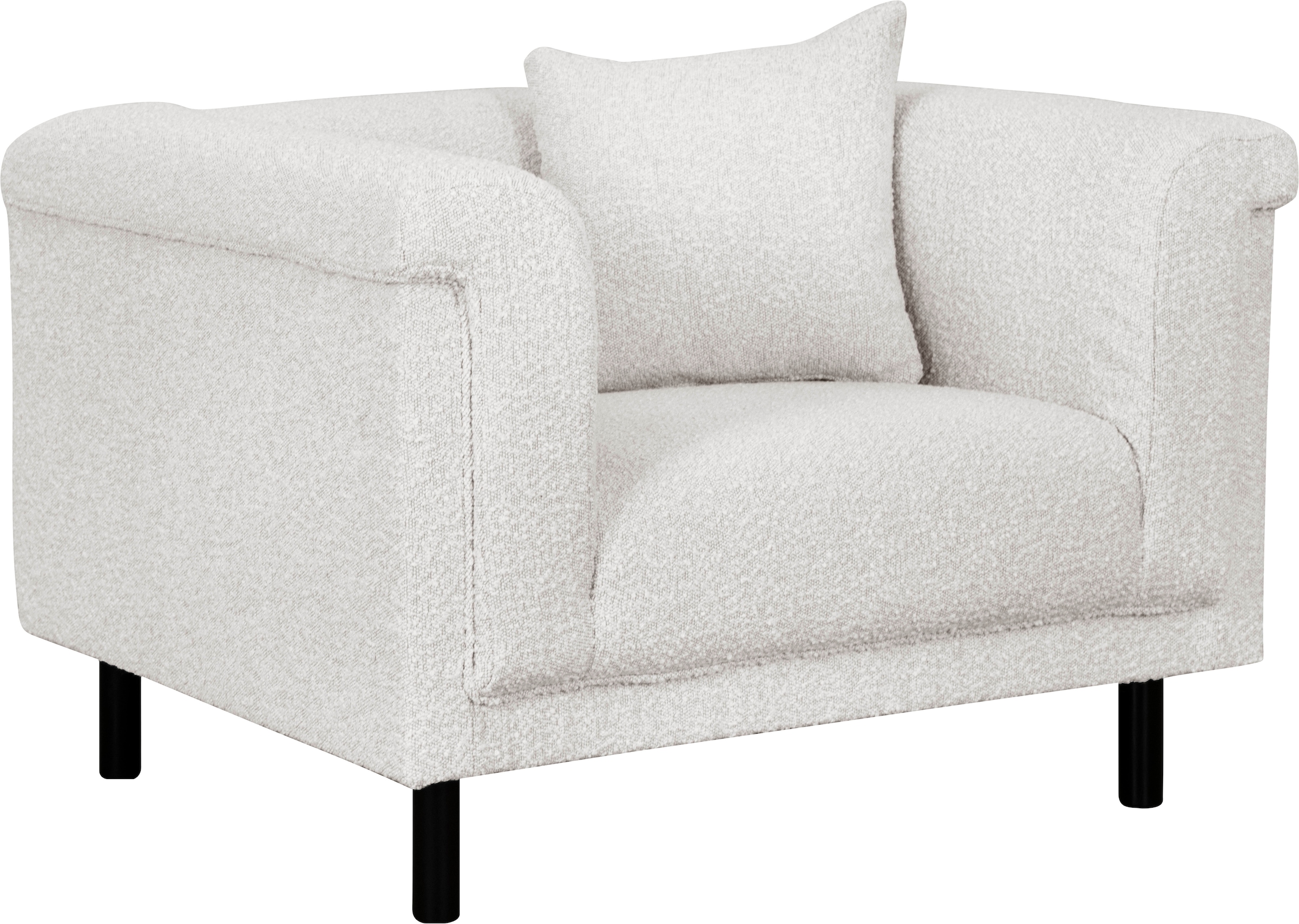 INOSIGN Sessel »AGNIA  B/T/H: 100/85/71 cm«, incl. Zierkissen, auch in Cord und Bouclé