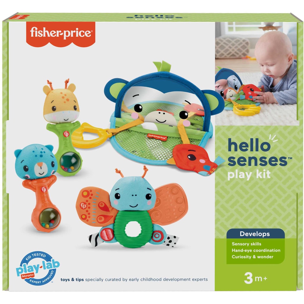 Fisher-Price® Greifspielzeug »Sinne Entdecken Geschenkset«, (Set, 4 tlg.)