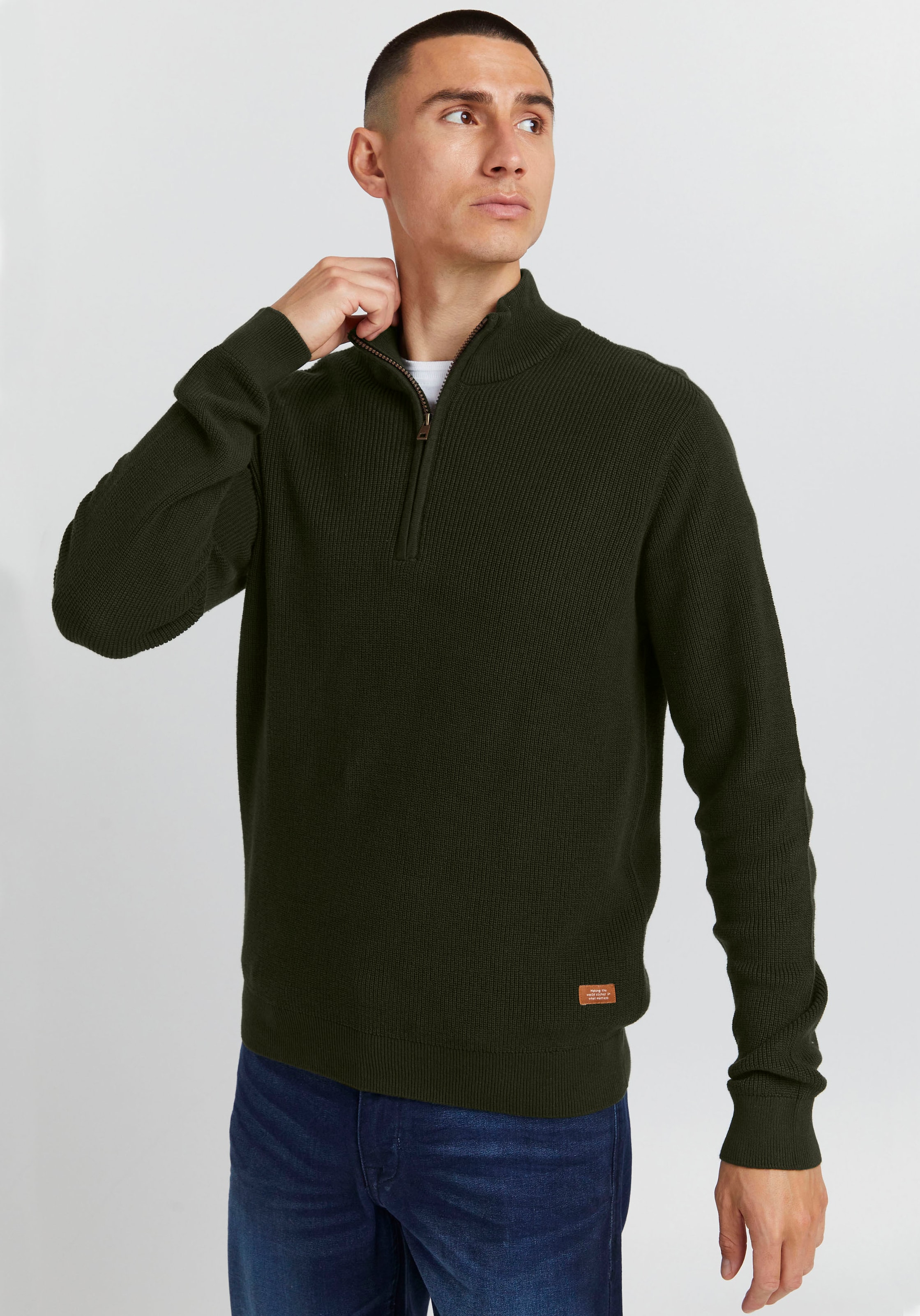 Blend Stehkragenpullover »BL Pullover BHCodford half-zipp«