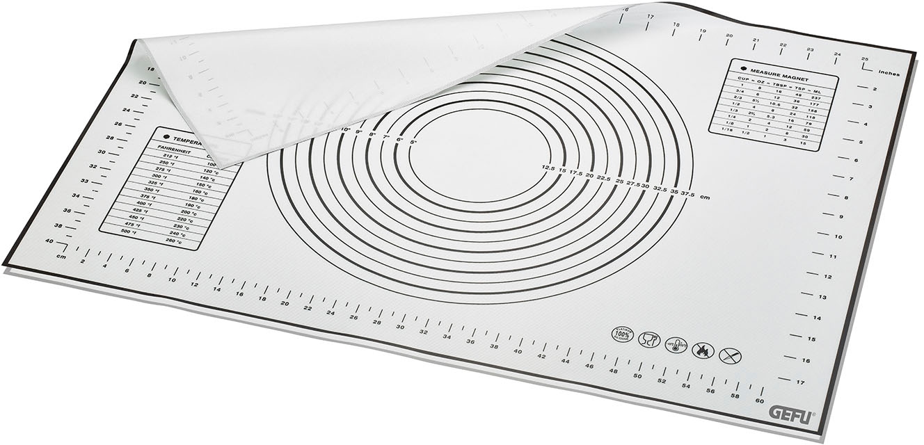 GEFU Ausrollmatte »PAD« spezielle Silikonbeschichtung mit Antihaft-Wirkung