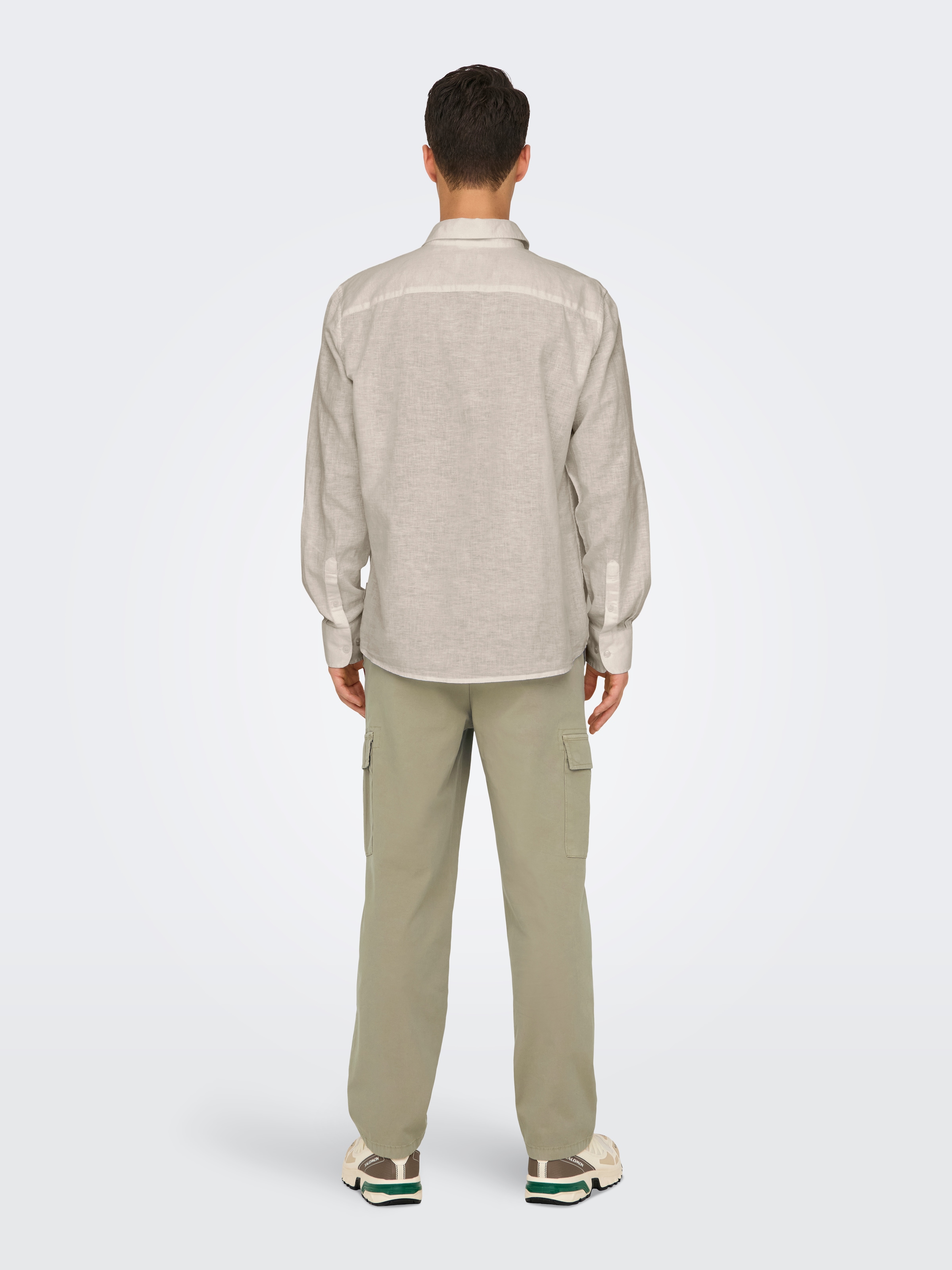ONLY & SONS Langarmhemd »ONSCAIDEN LIFE REG LS 1 PKT SHIRT NOOS«