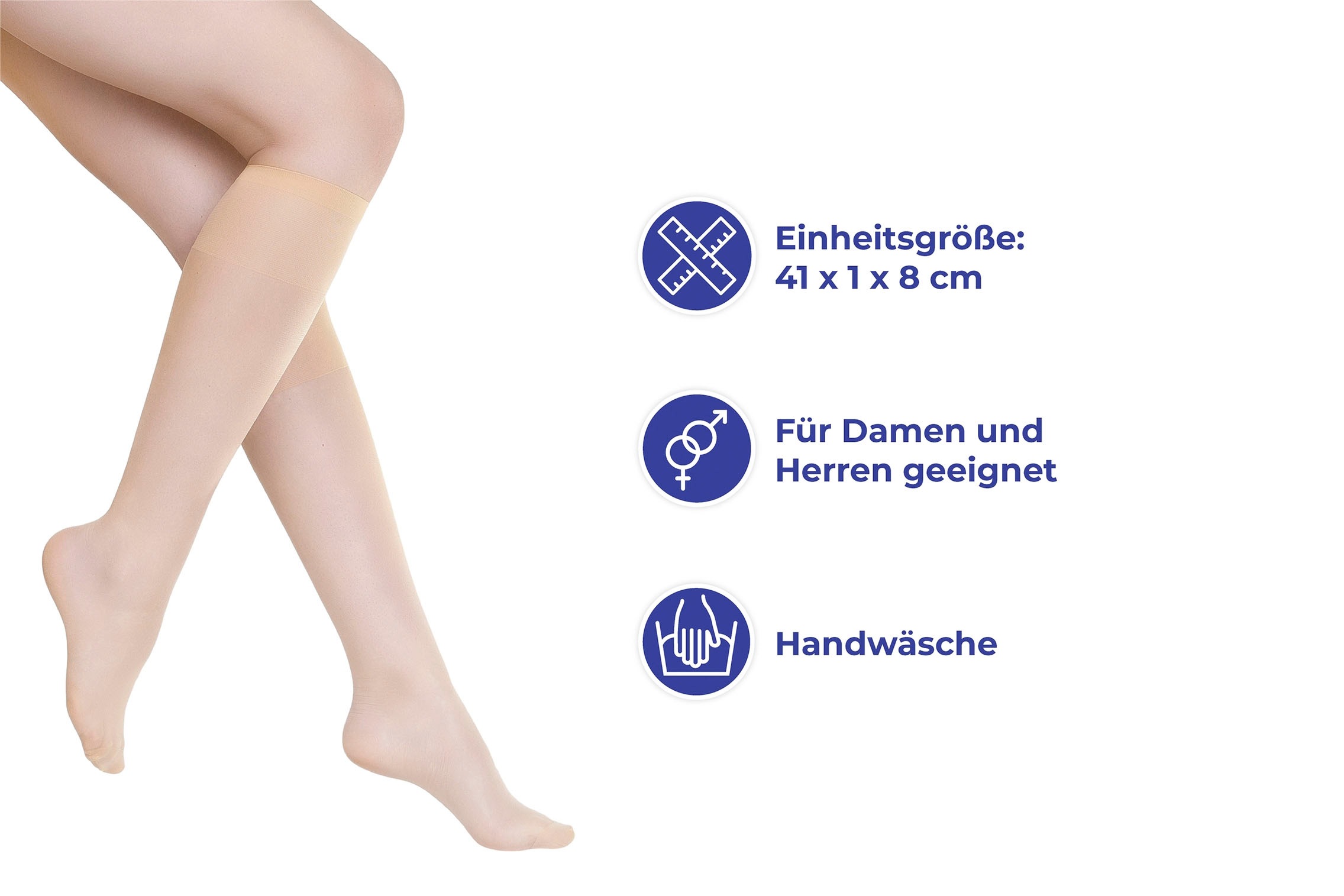 Maximex Anziehhilfe »für Strümpfe, mit 3 Paar Stützstrümpfen mit Rosskastanie«, (Set), in Einheitsgröße