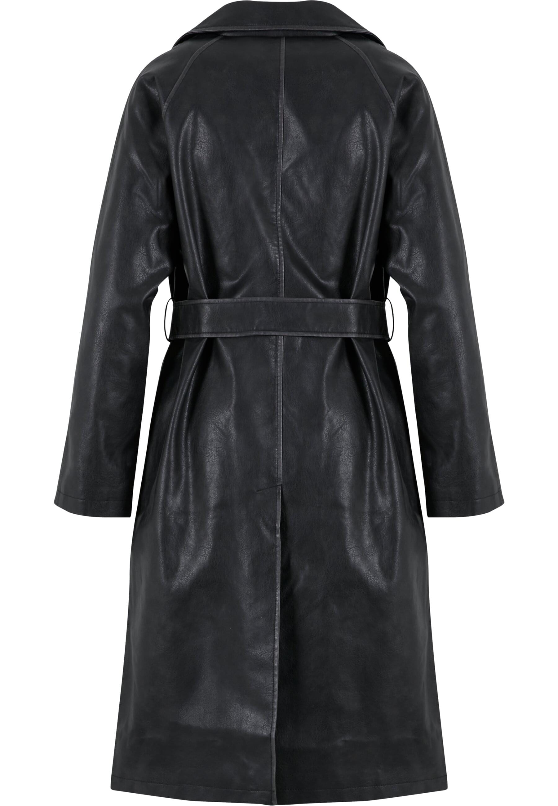 URBAN CLASSICS Winterjacke »Urban Classics Ladies Vintage Trenchcoat« 1 Stk. tlg. ohne Kapuze