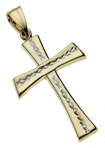 Firetti Kreuzanhänger »Schmuck Geschenk Gold Kreuz«, Jeans, Anlass Geburtstag Sneaker! für jetzt Anhänger Weihnachten Halsschmuck Shirt, im %Sale Hoodie, Kleid, zu Halskette 333