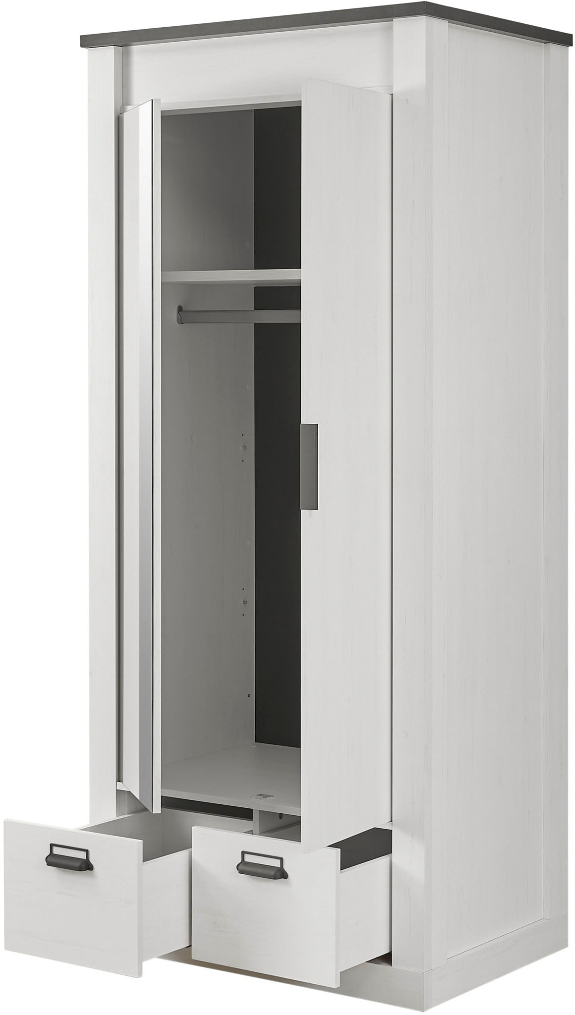 Home affaire Schlafzimmer-Set »SHERWOOD« 3 Stk. tlg. Liegefläche 90x200cm, Schrank 2-trg. 93cm breit