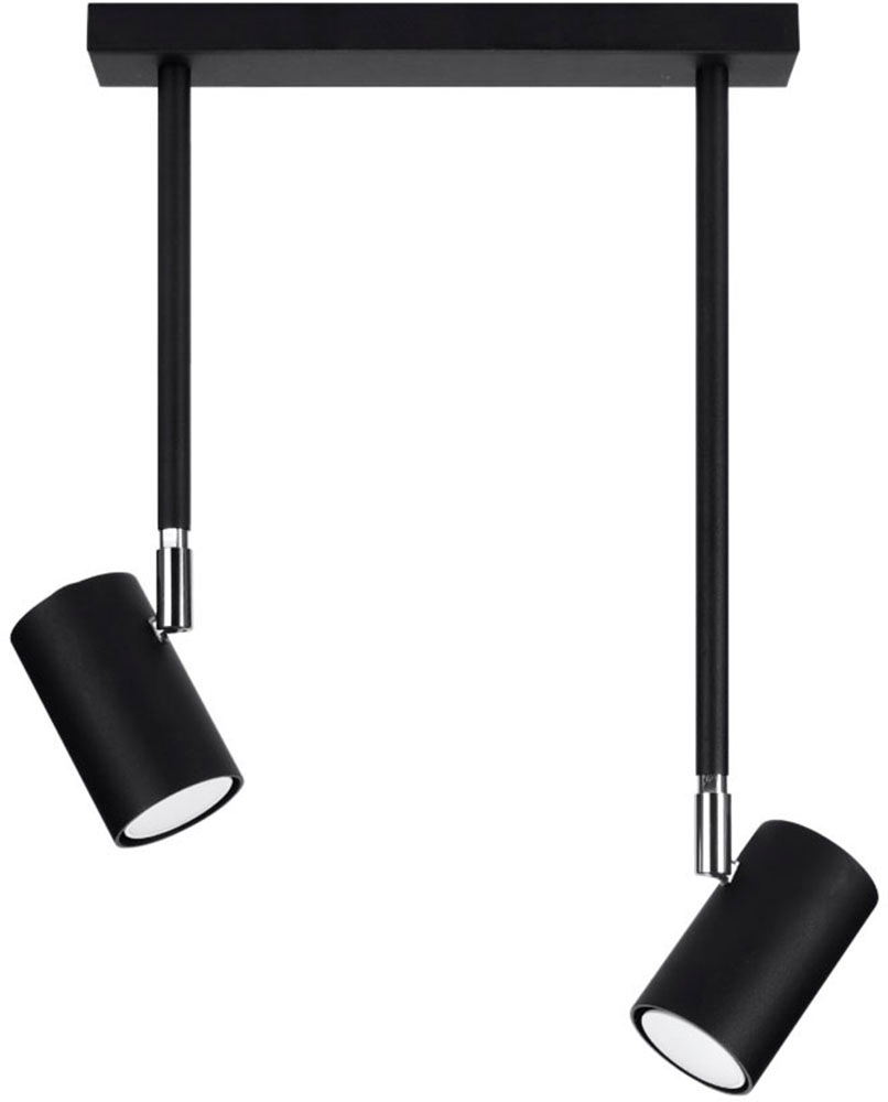 SOLLUX lighting Deckenleuchte »NORANO«, 2 flammig, Leuchtmittel GU10   ohne günstig online kaufen