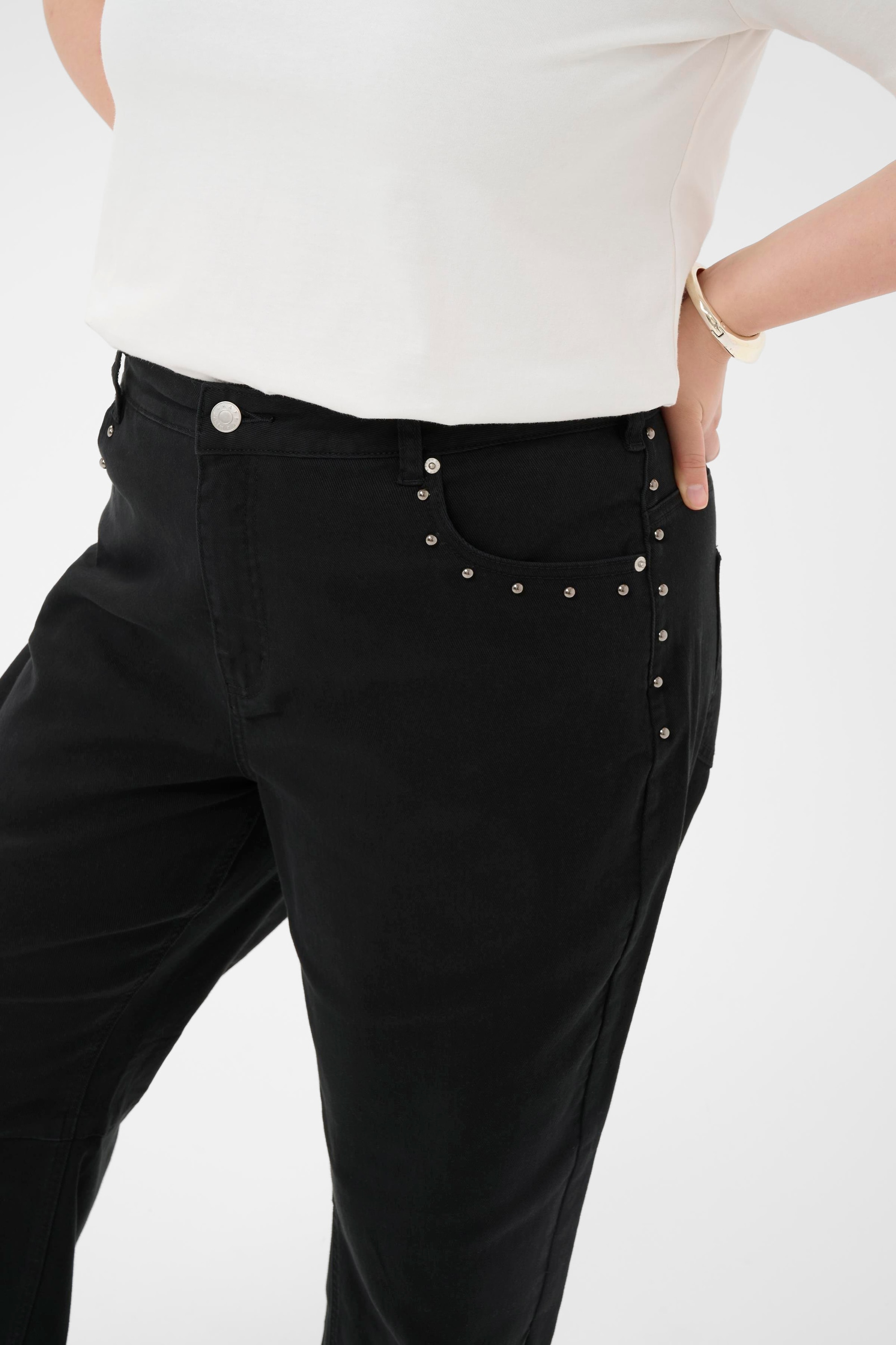 KAFFE Curve Stoffhose »Casual Hose KCbrenn«