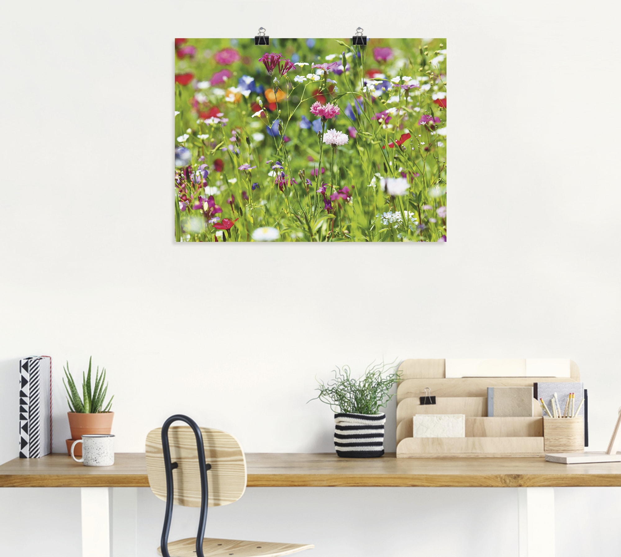 Artland Wandbild »Blumenwiese I«, Blumenwiese, (1 St.), als Leinwandbild, Poster in verschied. Größen