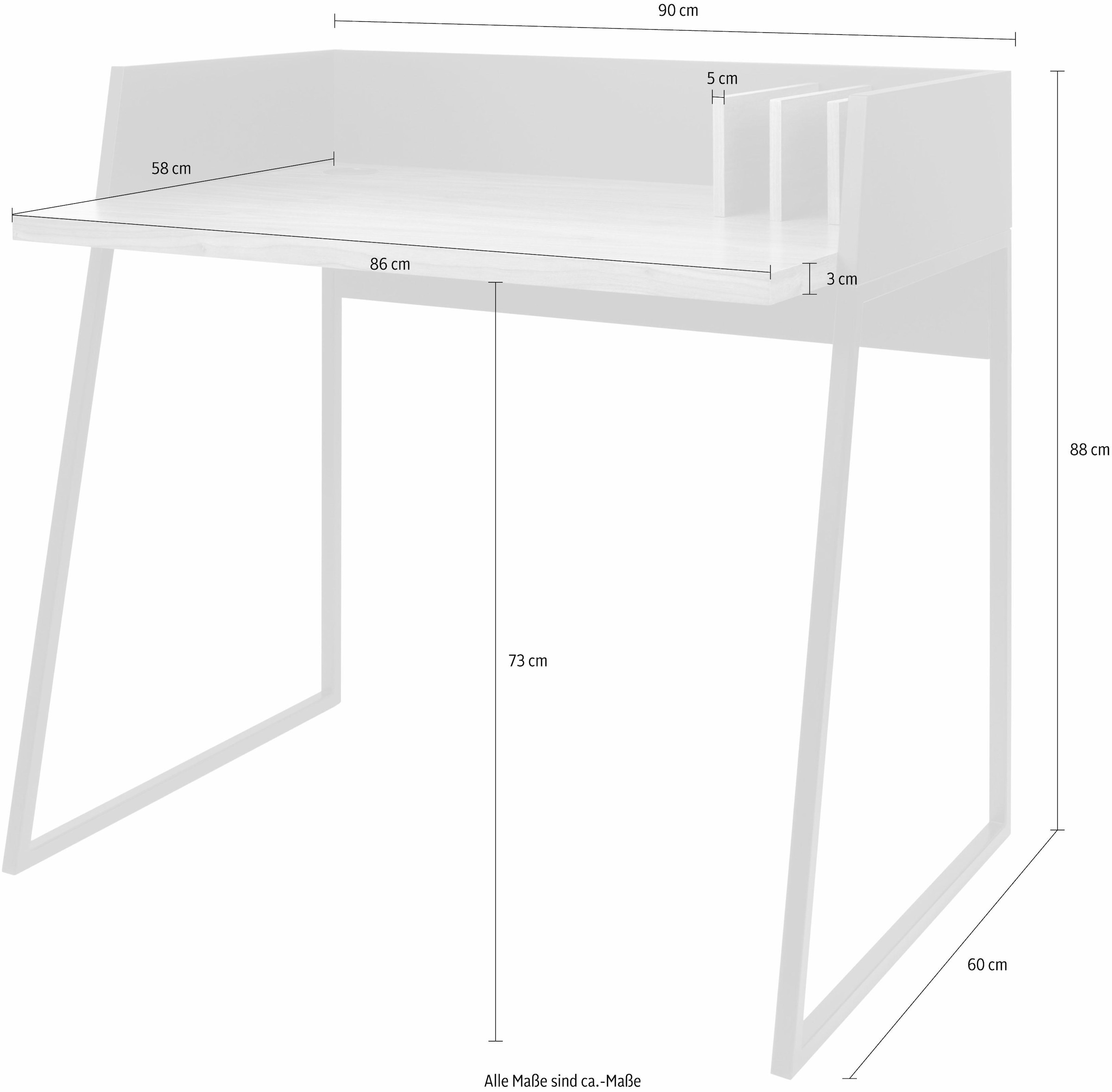 TemaHome Schreibtisch, (B/T/H): 90/60/88 cm