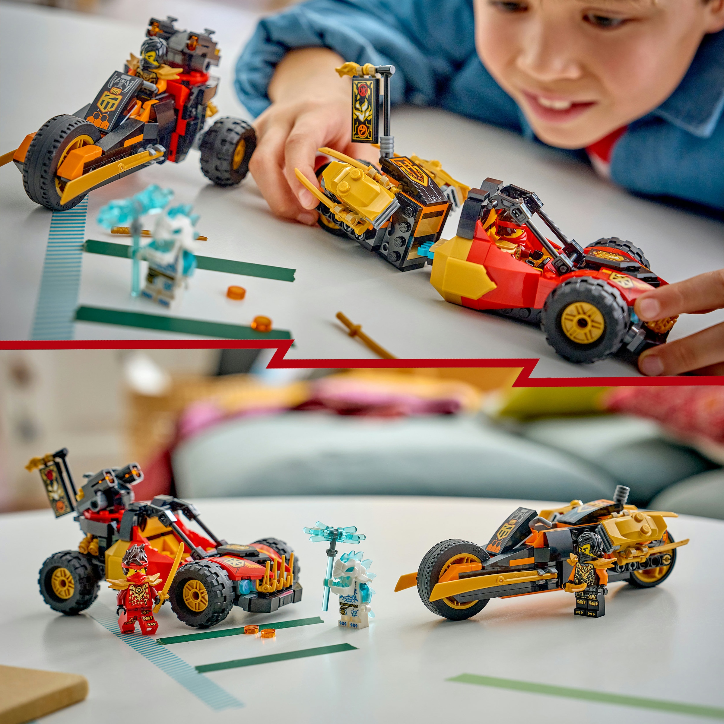 LEGO® Konstruktionsspielsteine »Kais und Coles Kombi-Flitzer (71864), LEGO Ninjago« Made in Europe