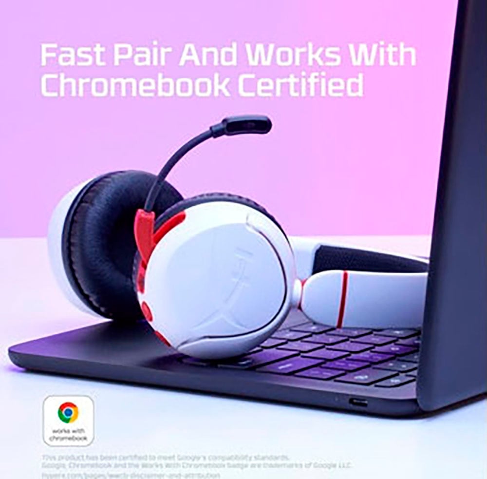 HyperX Gaming-Headset »Cloud Mini für Kids Wireless«, AVRCP Bluetooth-A2DP Bluetooth-HFP-HSP-Bluetooth, Stummschaltung