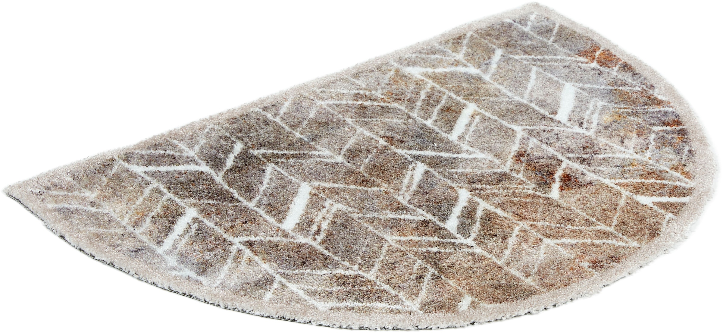 ASTRA Fußmatte »Pure&Soft 018«, halbrund, 7 mm Höhe, Sauberlaufmatte, weiche Oberfläche, waschbar, rutschfest