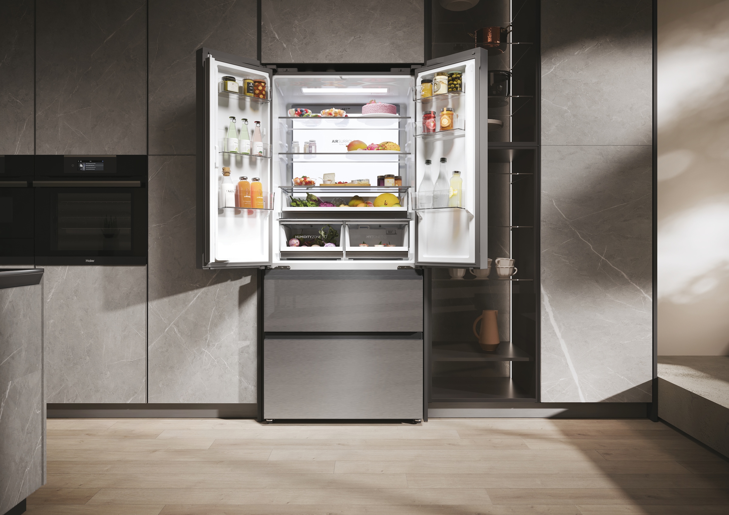 Haier French Door FD 90 SERIES 7 »HFR7819ENGC«, 190 cm hoch, 83 cm breit, Nutzinhalt: 504 Liter, HumidityZone
