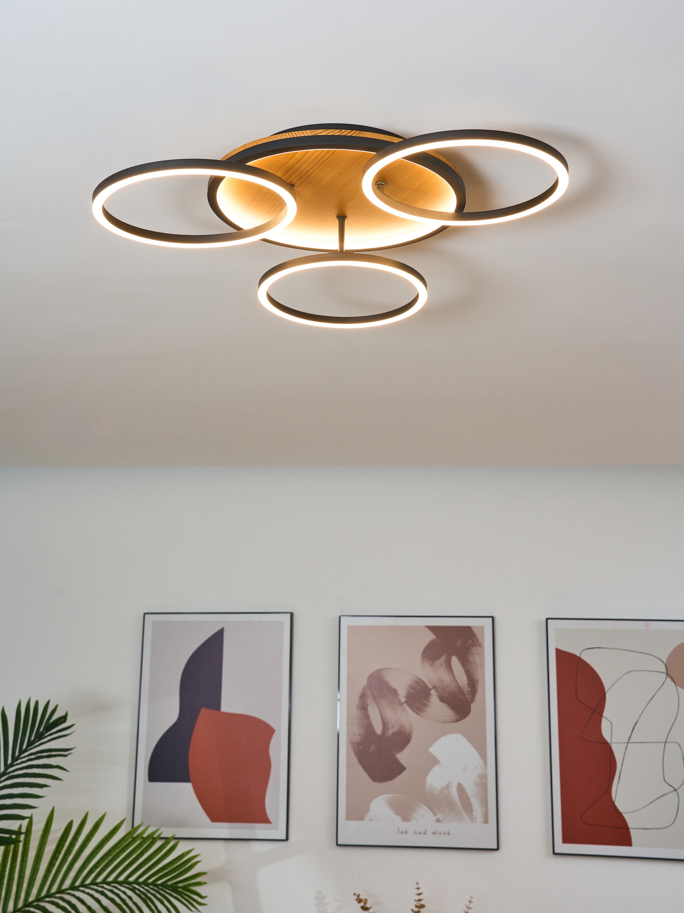 ECO-LIGHT LED Deckenleuchte »LED-Deckenleuchte KIRU«, 3 flammig, Leuchtmittel LED-Board | LED fest integriert