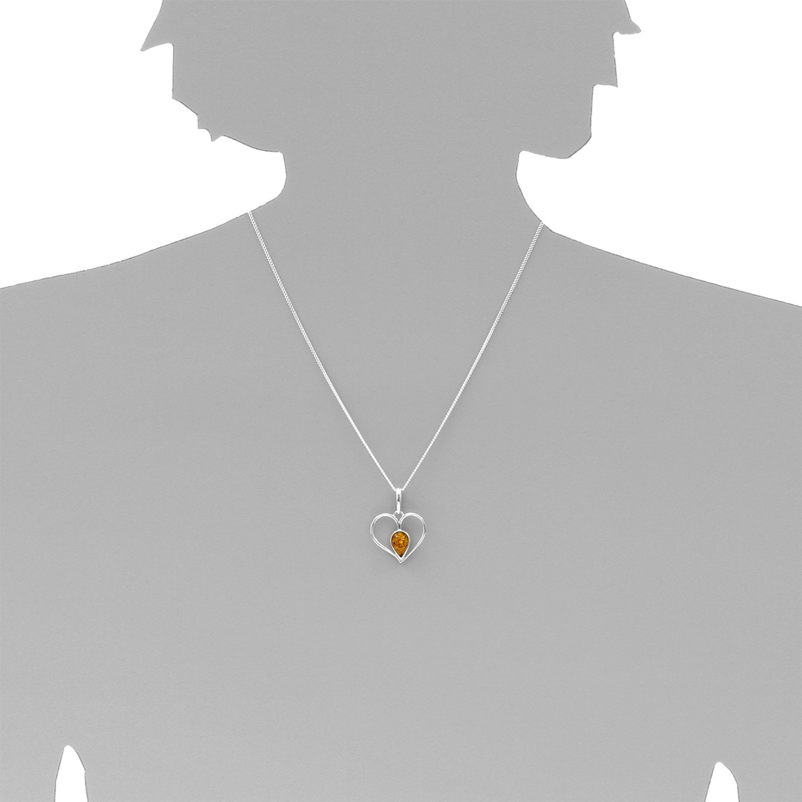 OSTSEE-SCHMUCK Kettenanhänger »Ostsee-Schmuck Anhänger Herz Anhänger Herz«, (1 tlg.)