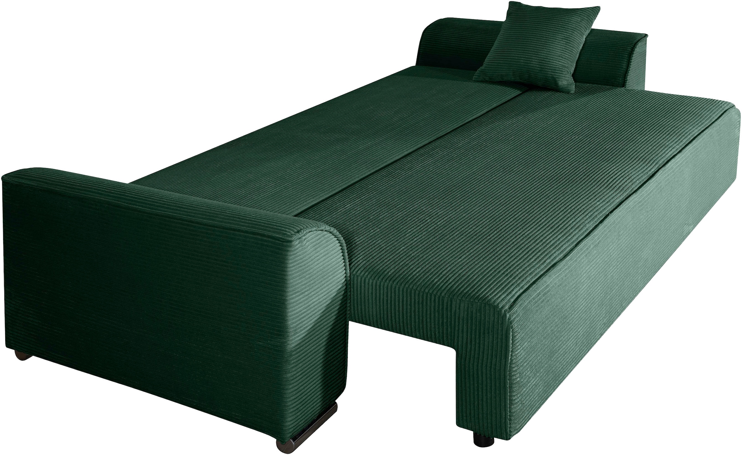 COLLECTION AB Schlafsofa »Sara B: 241 cm, Liegefl. 137x195 cm, Bettkasten, optional mit Topper« Schlaffunktion, Couch mit Bonnellfederkern, Gästebettfunktion