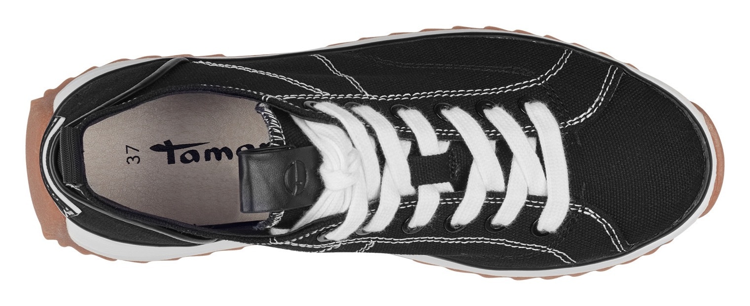 Tamaris Plateausneaker »Milena«, Freizeitschuh, Halbschuh, Schnürschuh mit Touch-It Ausstattung