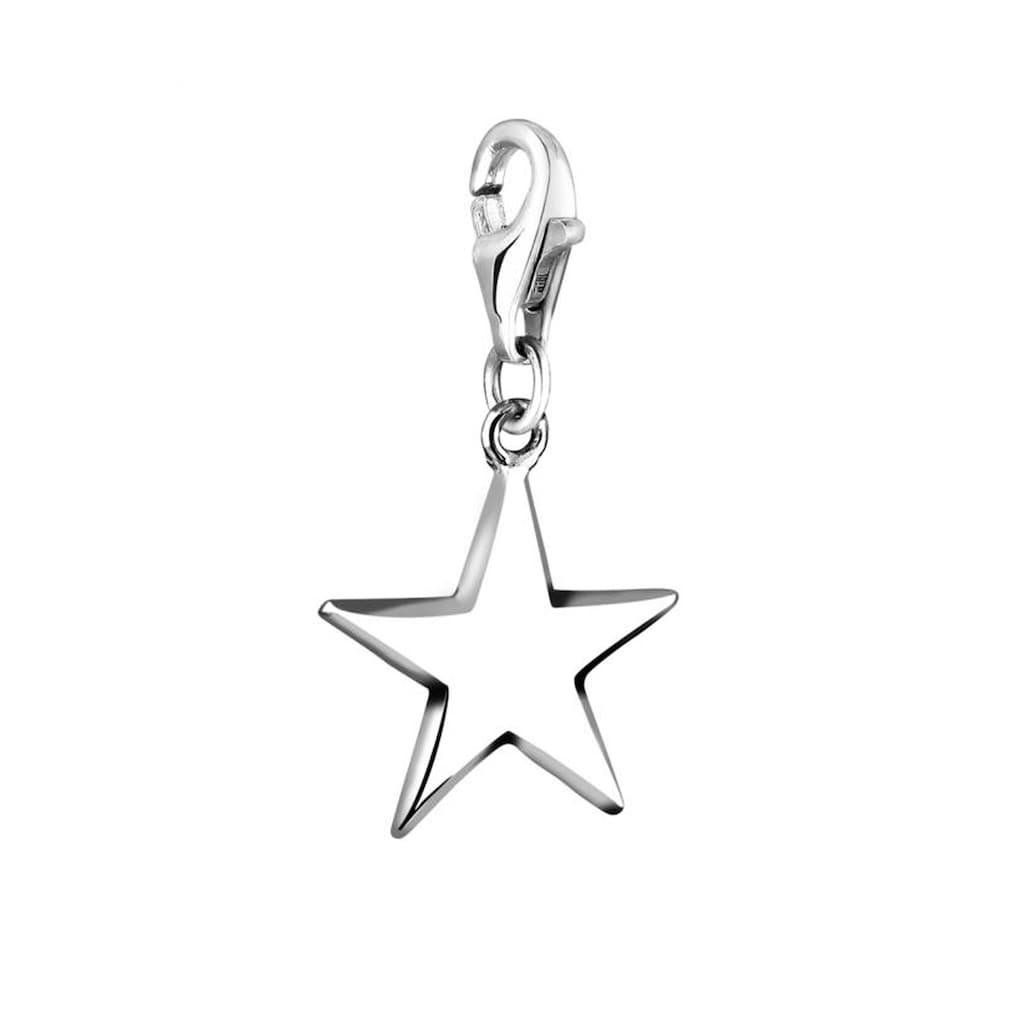 Nenalina Charm-Einhänger »Anhänger Stern Astro Star Basic 925 Silber«