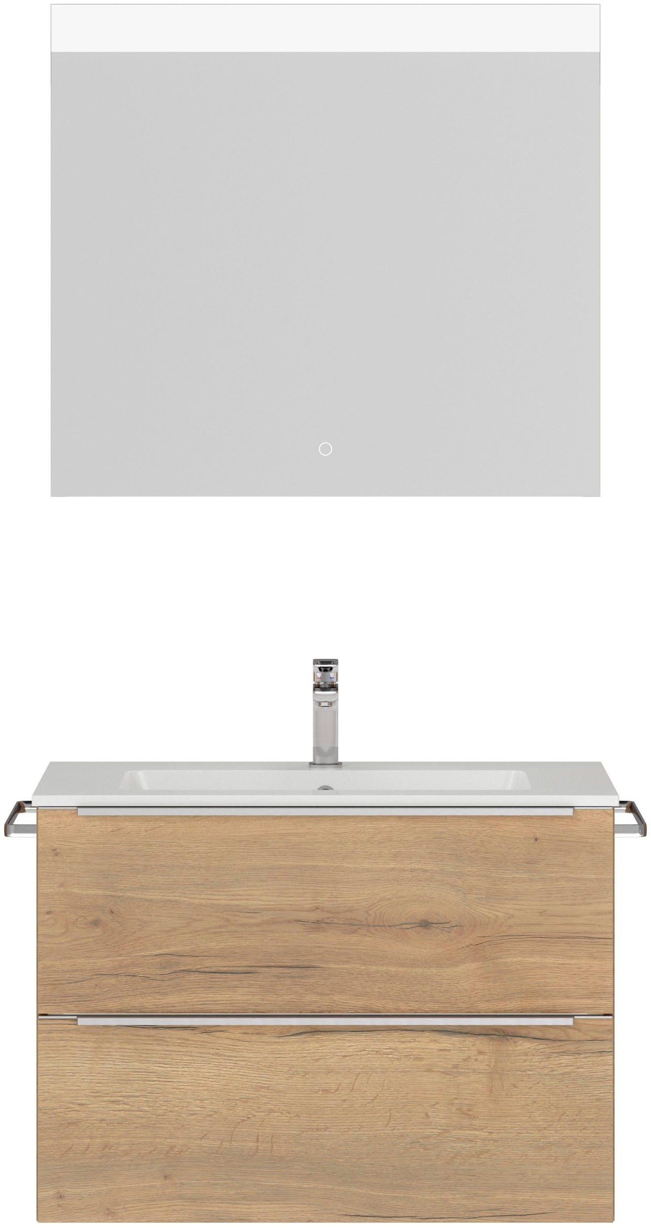 nobilia® Badmöbel-Set »Levere« vormontiert, mit Soft-Close, 2 Stk. tlg. günstig online kaufen