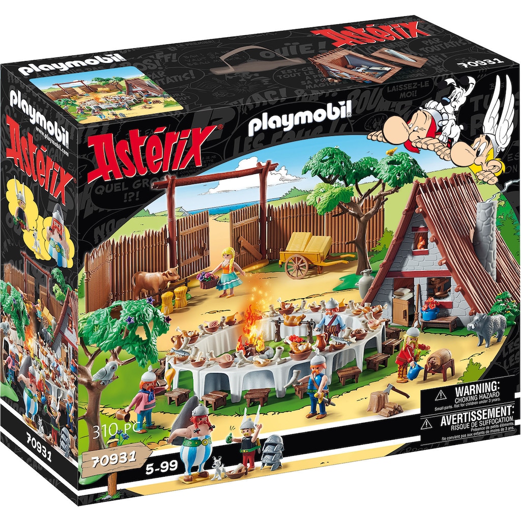 Playmobil® Konstruktions-Spielset »Großes Dorffest (70931), Asterix«, (310 St.), Made in Germany