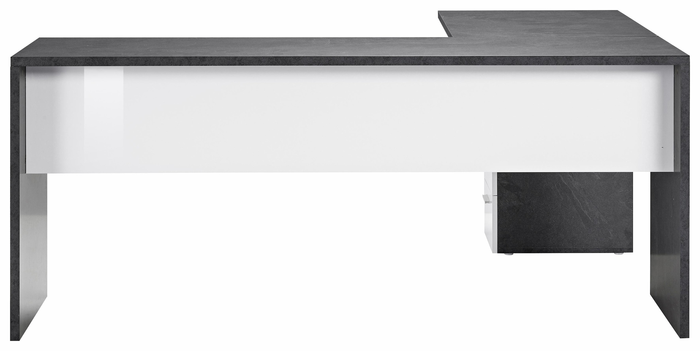 INOSIGN Eckschreibtisch »New Selina«, Schreibtisch, Schubkästen, mit oder ohne Monitoraufsatz, B 180/160 cm