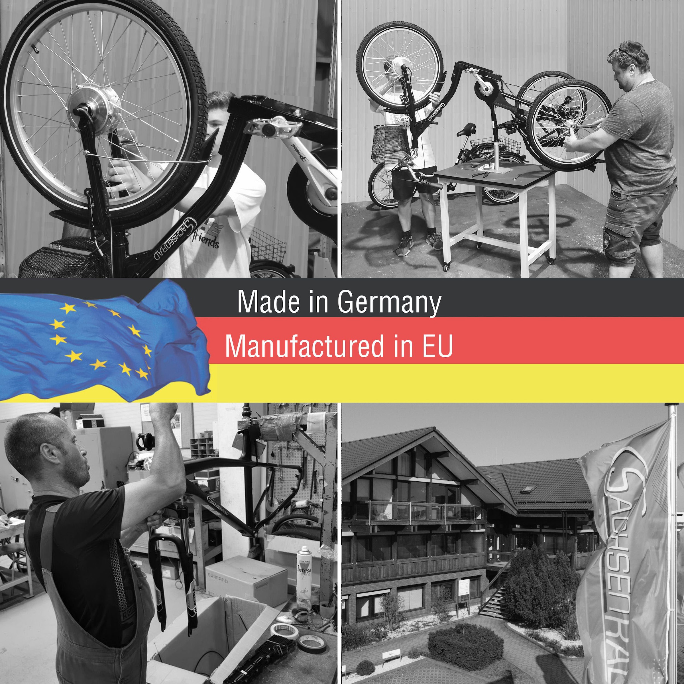 SachsenRad E-Bike »T3A«, 7 Gang, Shimano, Shimano 7-Gang-Kettenschaltung, Frontmotor 250 W, (LED-Frontlicht, Alarmrücklicht mit Bremslicht, Ledersattel, 3-Räder), Lastenkorb, Lenkerkorb, LCD-Steuer-
display, Fahrmodus Pedelec