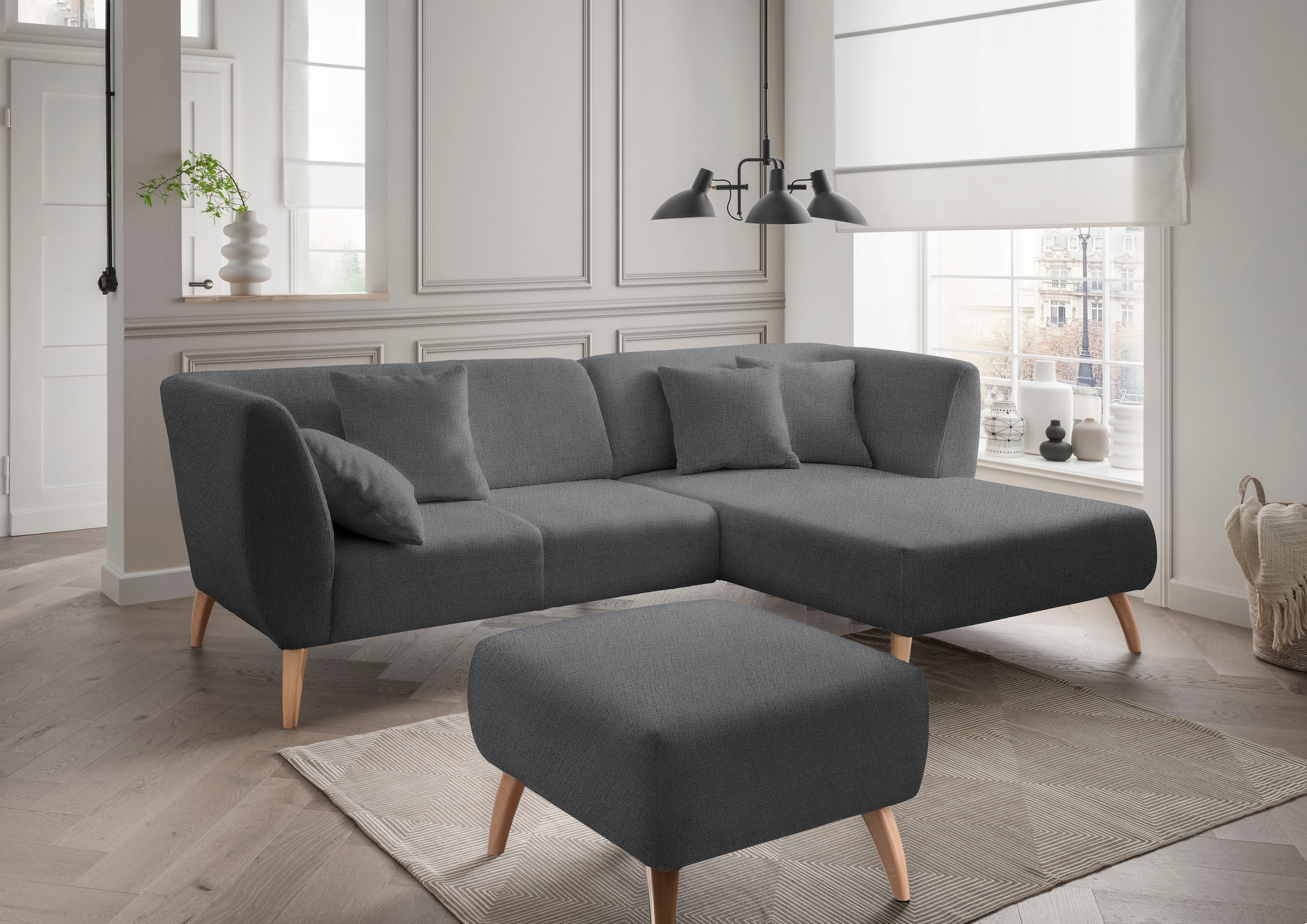 INOSIGN Ecksofa »Colori Polstermöbel mit zeitlos eleganter Rückenführung. L günstig online kaufen