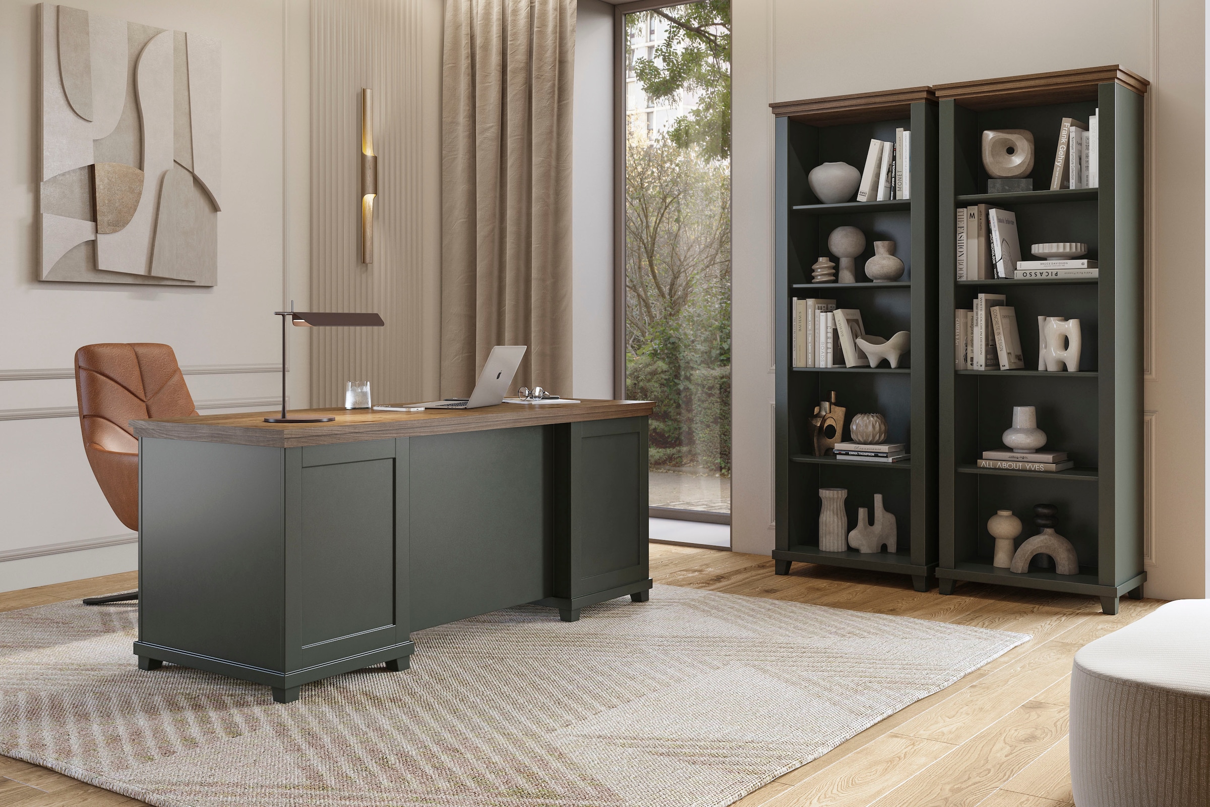 Helvetia Aktenregal »Evora, Breite 71cm, Bücherregal« Bücherschrank mit 5 Fächern, Standregal