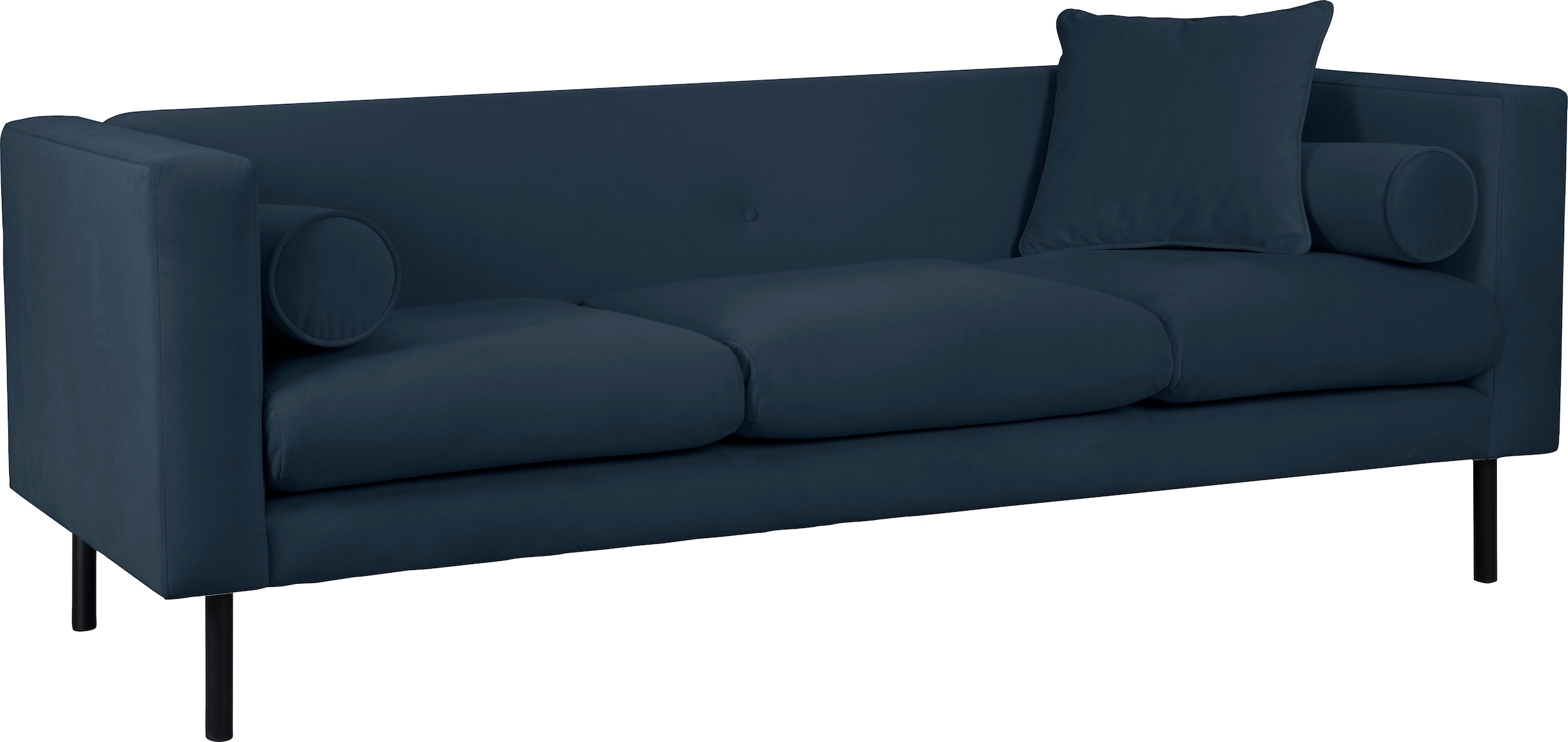 Guido Maria Kretschmer Home&Living 3-Sitzer »Lillibeth Designsofa mit Wellenunterfederung, Maße B/T/H: 218/74/83 cm«, Zierkissen als Wendekissen, Bezug Samtoptik oder Cord