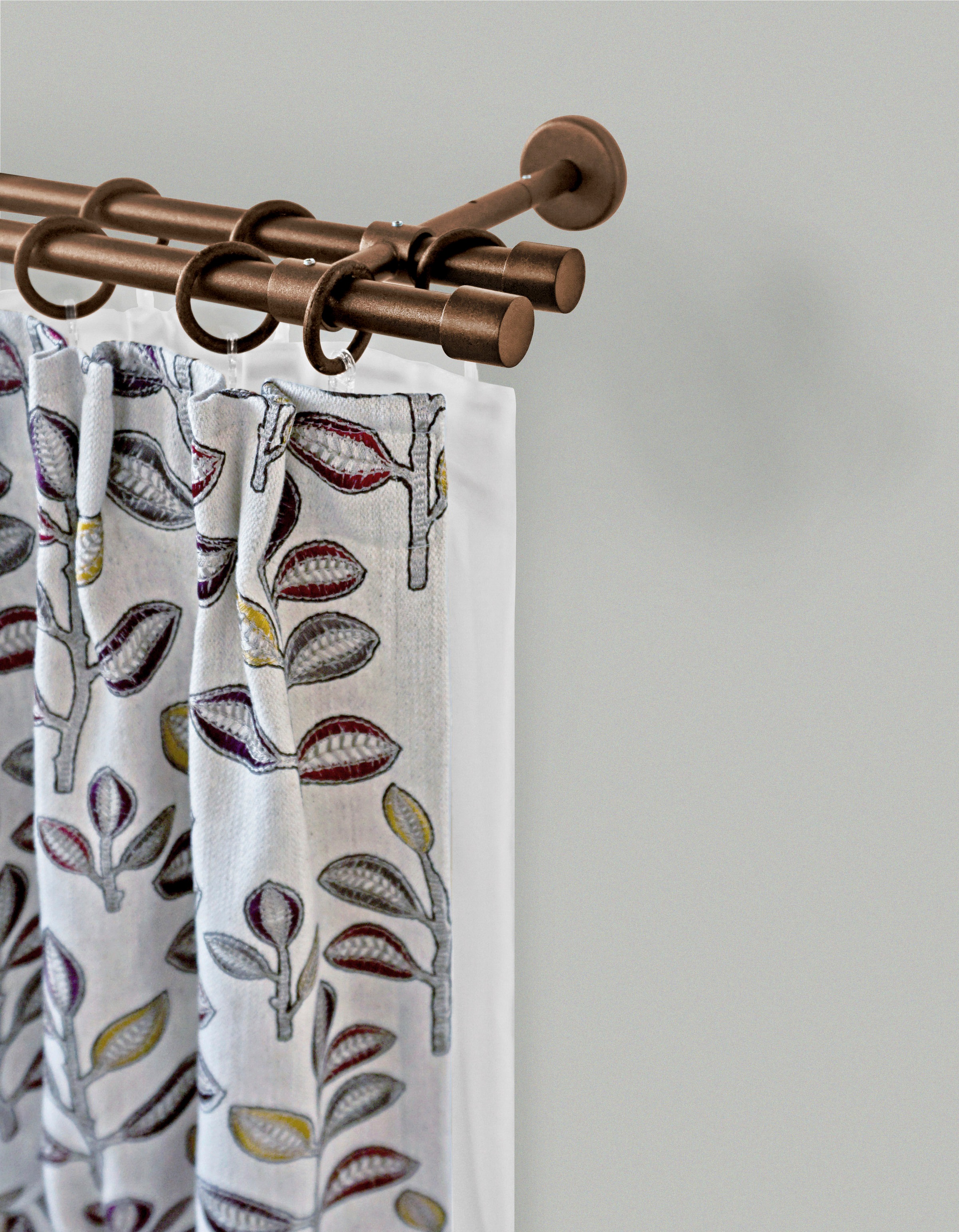 GARESA Gardinenstange »RUSTIKA« Ø 16 mm 2 läufig-läufig Wunschmaßlänge;Träg günstig online kaufen