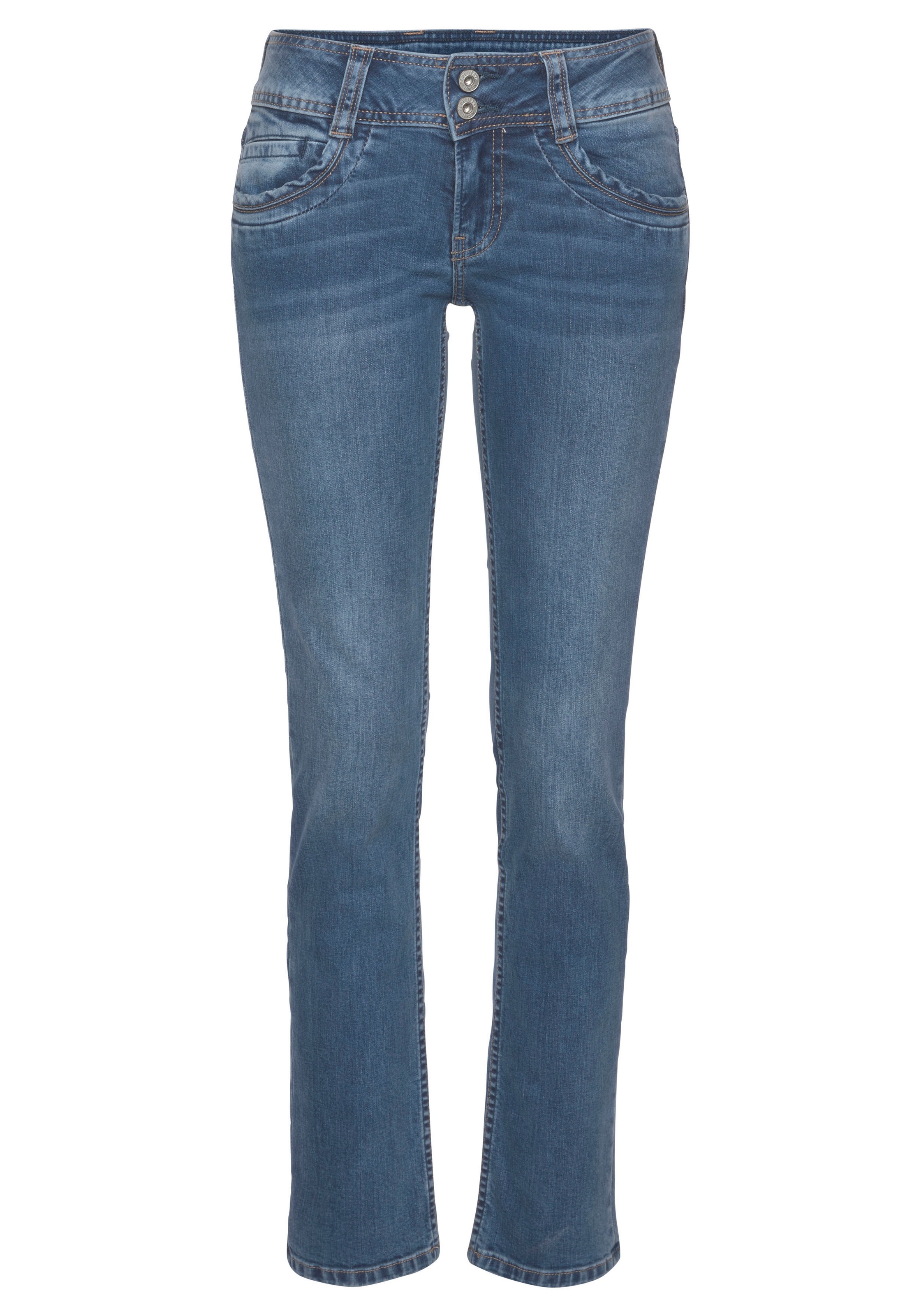 Pepe Jeans Straight-Jeans »GEN«, in schöner Qualtät mit geradem Bein und Doppel-Knopf-Bund