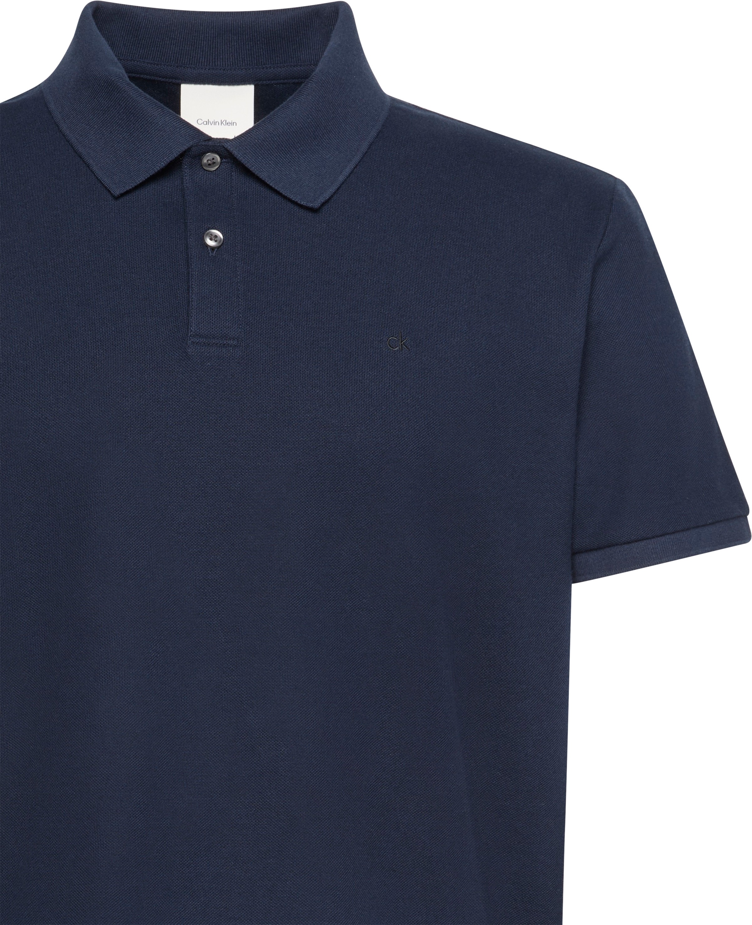 Calvin Klein Poloshirt »SS RFND PQ TPPD CLSS«, Mit Rundhalsausschnitt