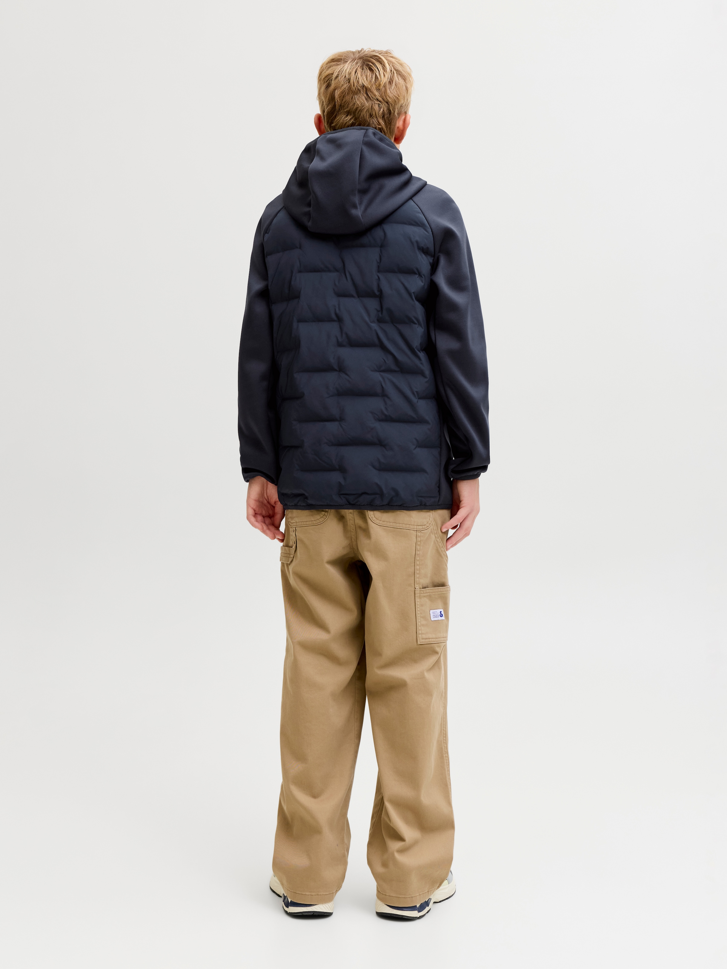 Jack & Jones Junior Steppjacke »JJEPERFECT HYBRID JACKET NOOS JNR« mit Kapuze Polyester, regular fit