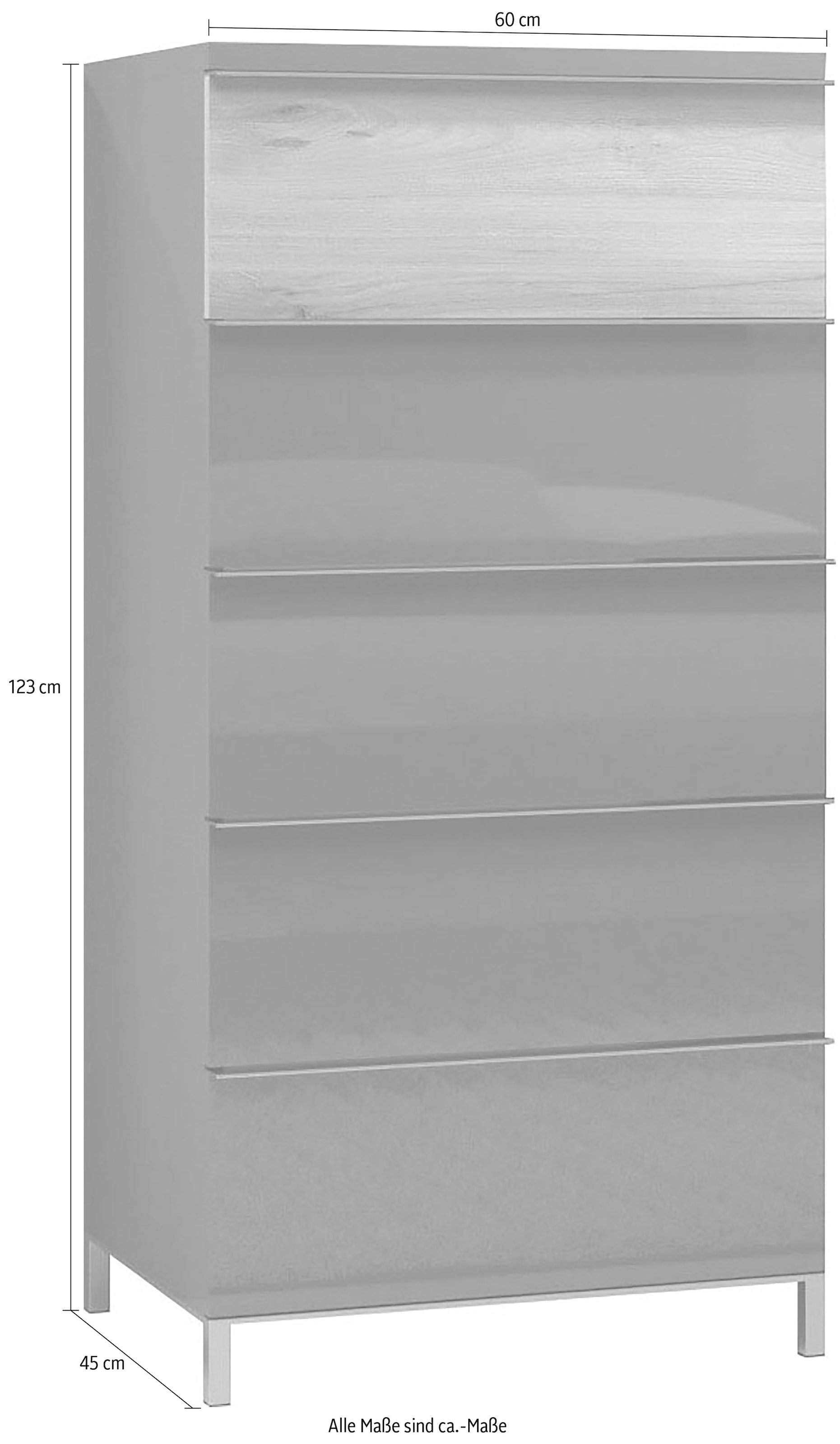 Places of Style Schubkastenkommode »Onyx«, UV lackiert, mit Soft-Close-Funktion