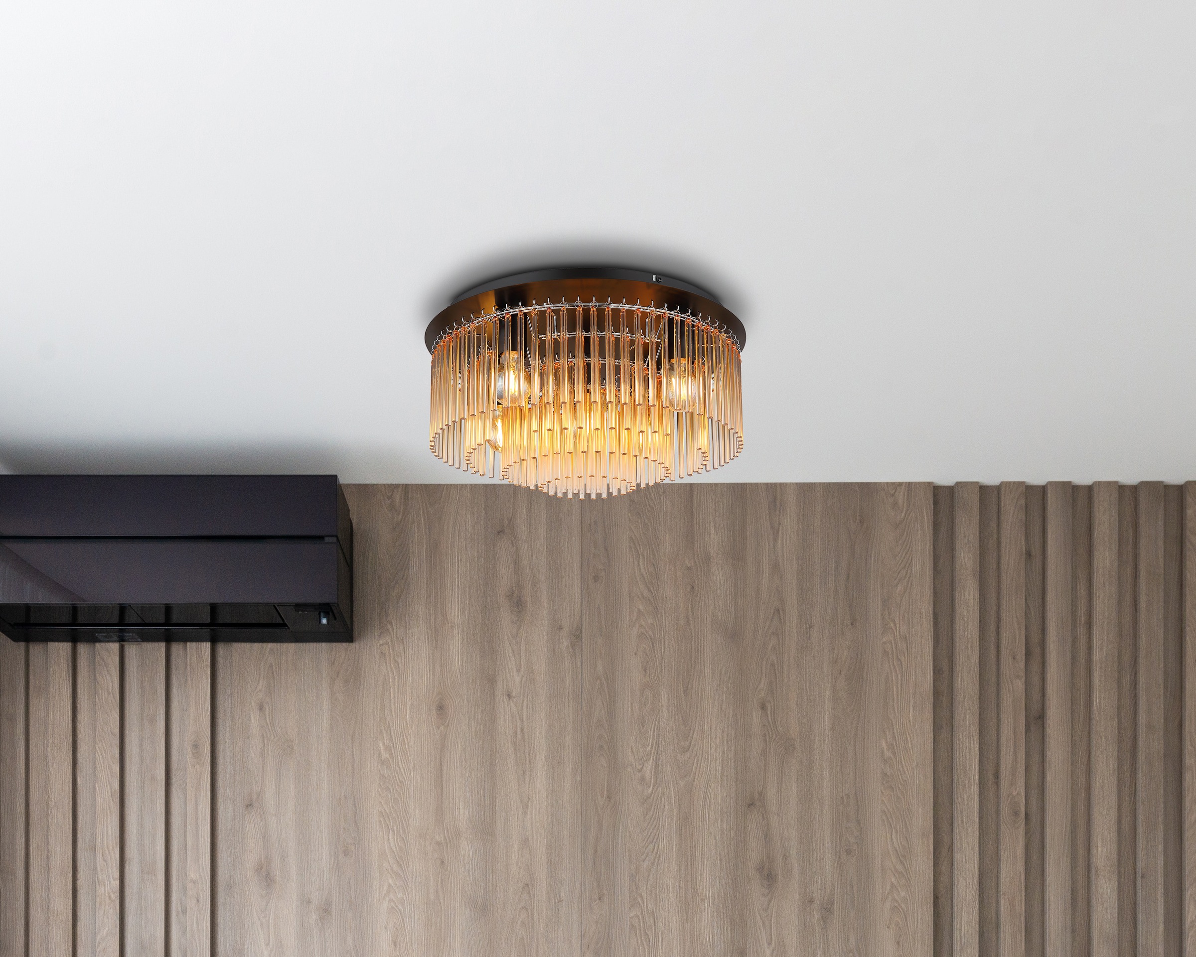 GLOBO LIGHTING Deckenleuchte »GORLEY« E27 1 Stk. Deckenleuchte/Glasstäbe/Wo günstig online kaufen