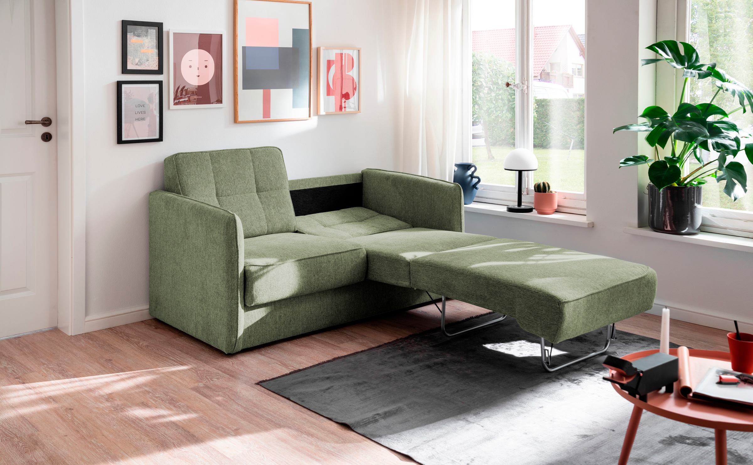 Home affaire Schlafsofa »Milano« zwei einzeln ausziehbare Liegefunktionen günstig online kaufen