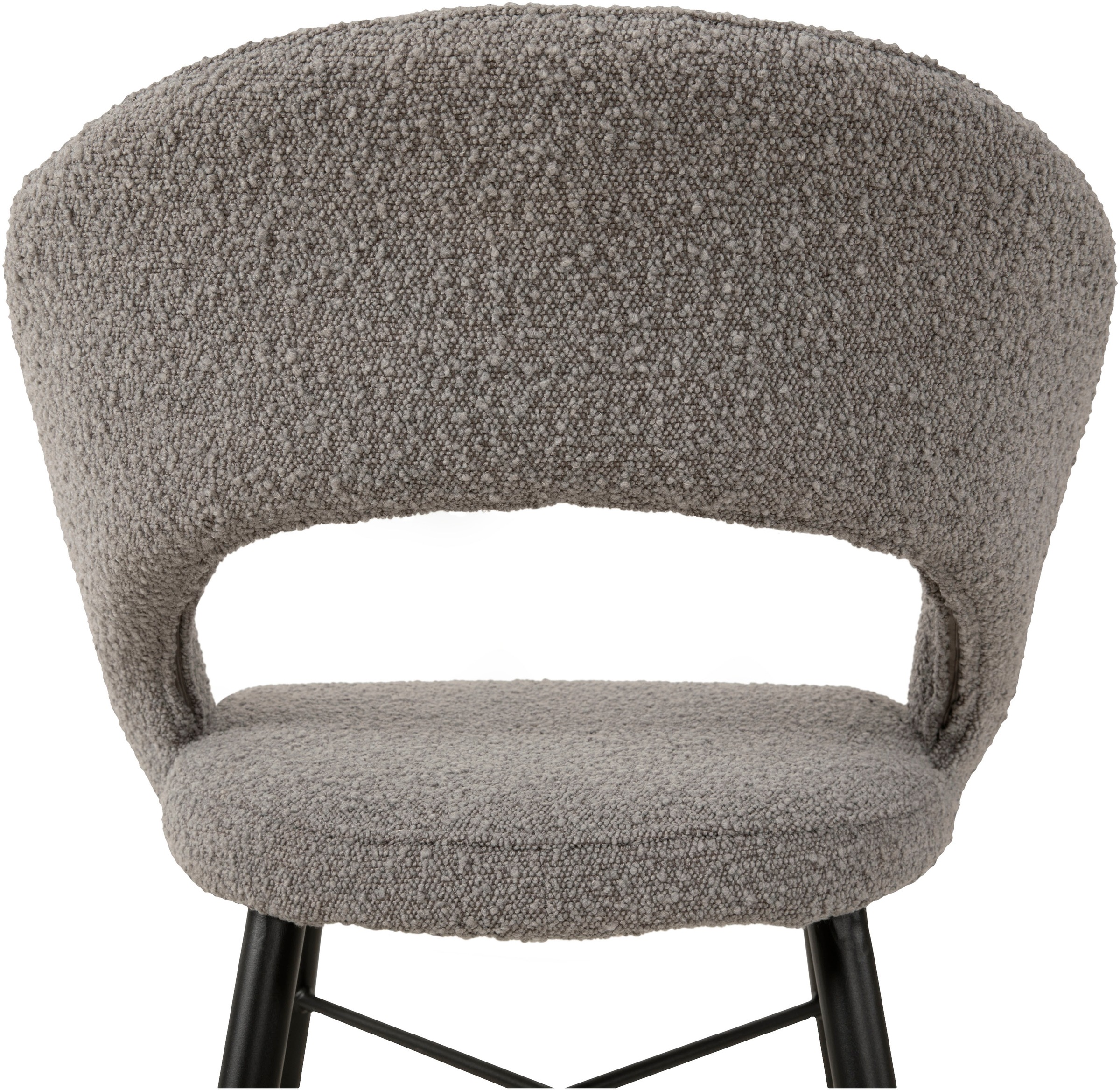 OMG Design Esszimmerstuhl »Marley«, (Set), 2 St., Stoff, mit modernem Cut-Out, Bouclé Bezug