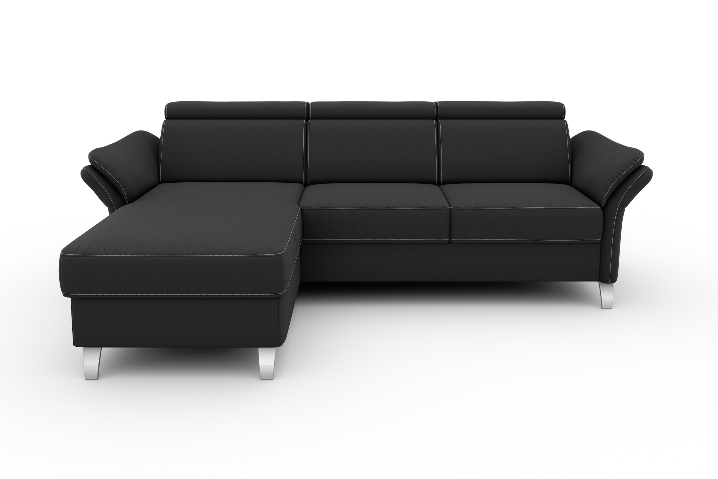sit&more Ecksofa »Vincenzo L-Form«, inklusive Kopfteilverstellung, wahlweis günstig online kaufen