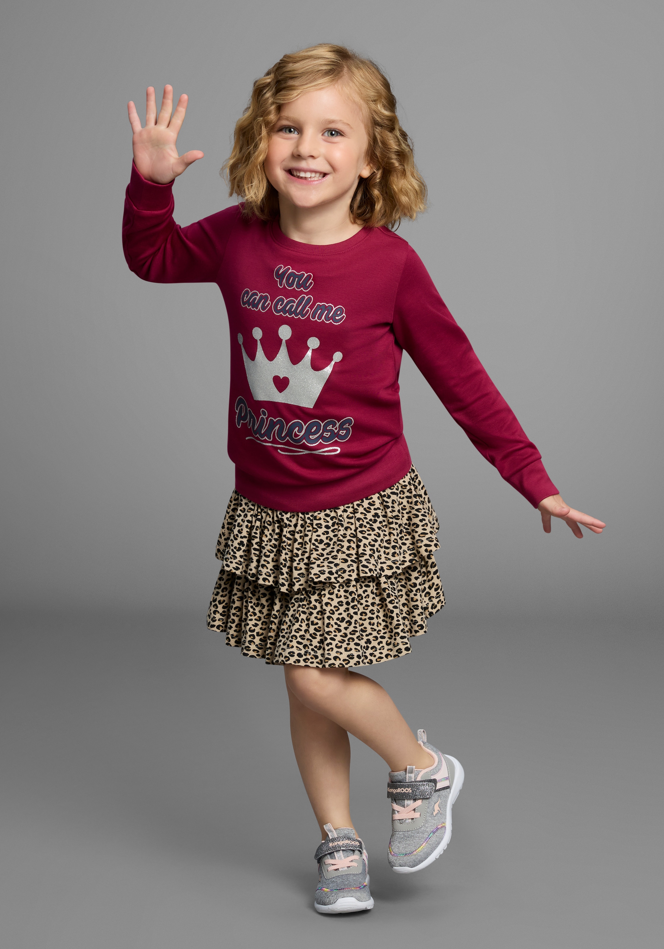 KIDSWORLD Langarmshirt »YOU CAN CALL ME PRINCESS«, Langarm, Basic-Passform, bedruckt, Rundhalsausschnitt