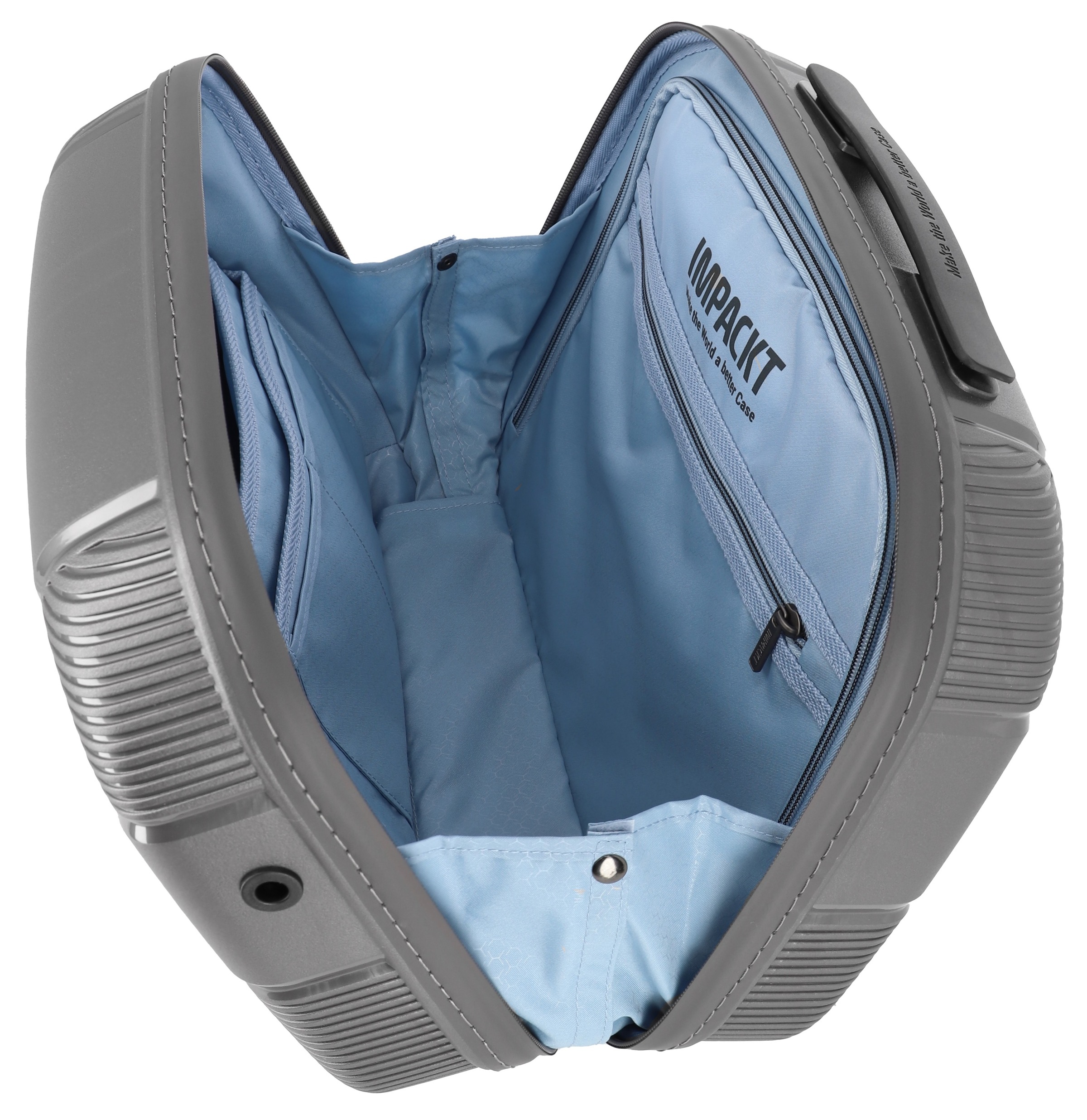 IMPACKT Beautycase »IP1«, Kulturbeutel Hartschale Trolley-Aufsteck-System Tragegurt Laptopfach