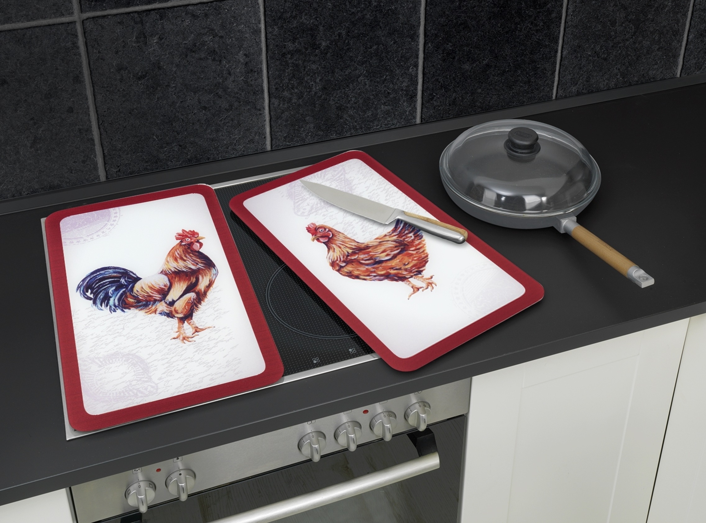 WENKO Herd-Abdeckplatte »Universal Modell Farm«, (Set, 2 tlg.), Herdabdecku günstig online kaufen