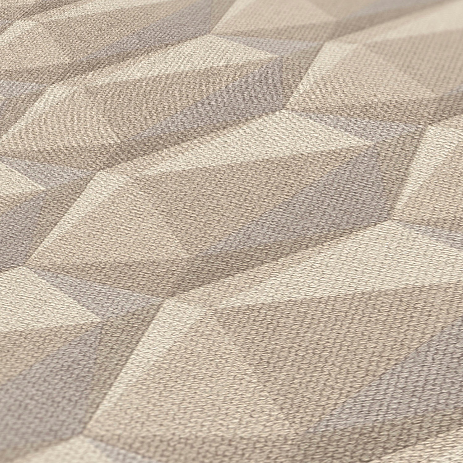 A.S. Création Vliestapete »Nara Grafisch 3D Effekt«, matt-gemustert-neutral, 3D Muster Grafiktapete Tapeten Wohnzimmer Schlafzimmer Küche Flur Büro