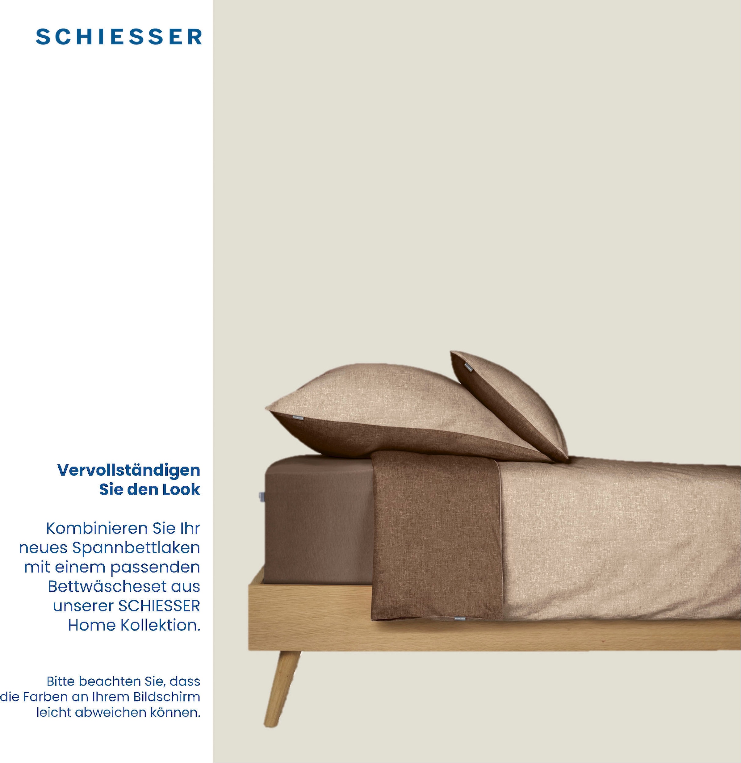 Schiesser Spannbettlaken »Finni aus wärmender Baumwolle«, OEKO-TEX® MADE IN GREEN zertifiziert