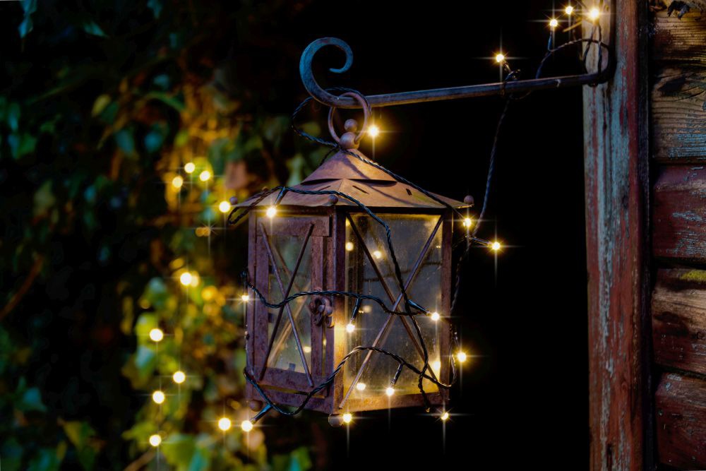 KONSTSMIDE LED-Lichterkette »Weihnachtsdeko aussen«, gefrostet, 200 warm weiße Dioden