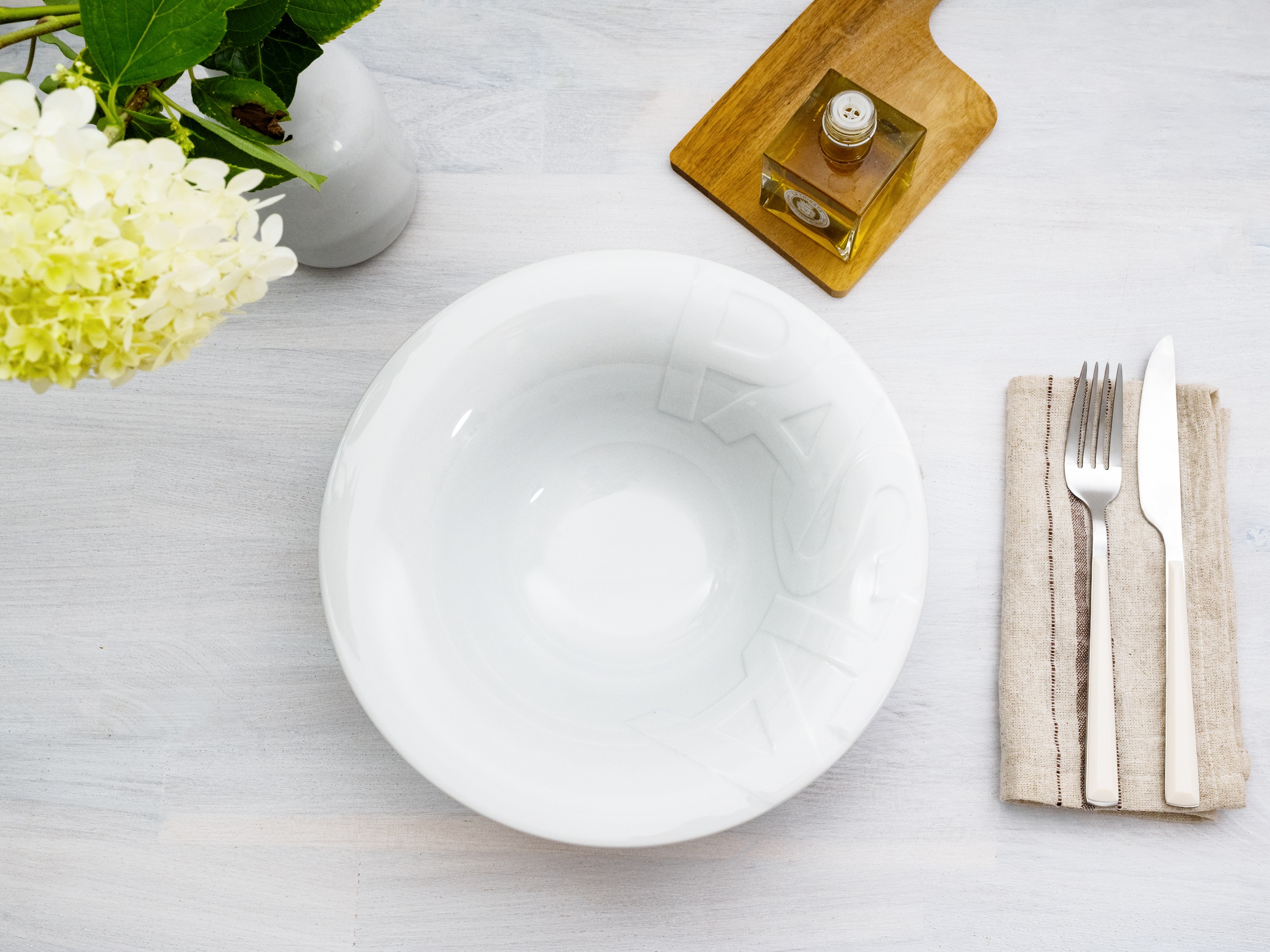 CreaTable Pastateller »Essteller Gourmet«, (Set, 4 St.), Teller Set für 4 Personen, weiß, Porzellan,schwere Qualität