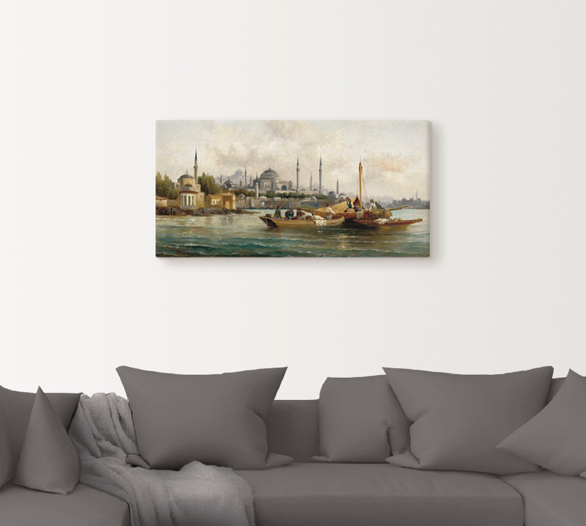 Artland Wandbild "Handelsschiffe vor Hagia Sophia", Boote & Schiffe, (1 St. günstig online kaufen