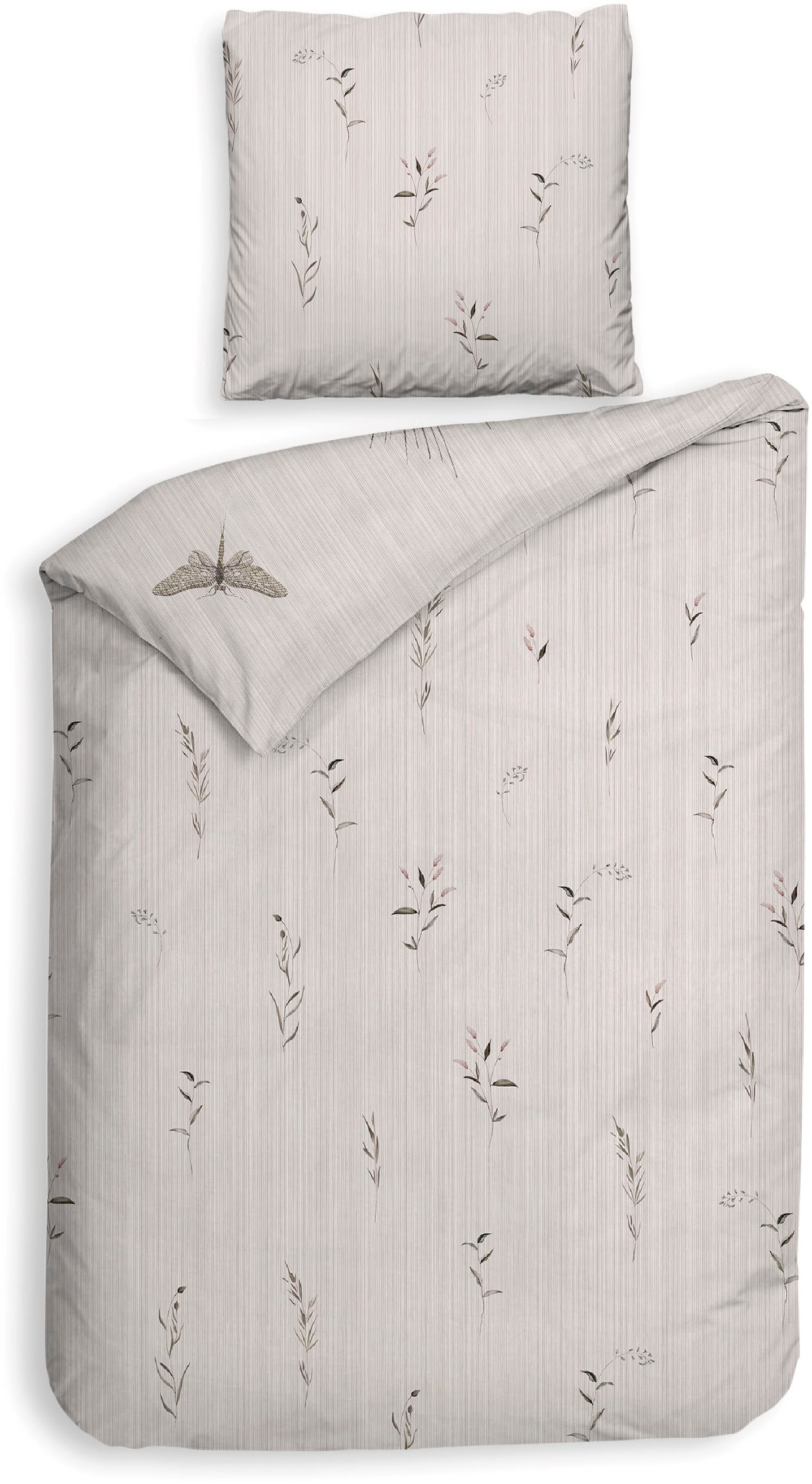 Heckett & Lane Bettwäsche »Heckettlane Bettwäsche Elvira« 2 Bettwäsche aus 100% Baumwolle, hochwertige Mako-Satin, ab 135x200 cm.
