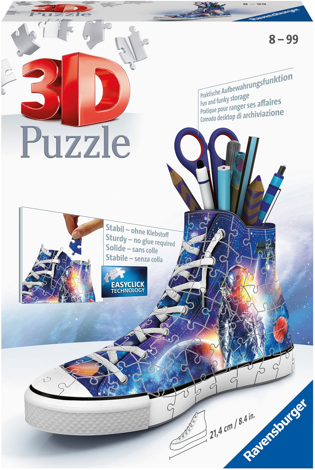 Ravensburger 3D-Puzzle »Sneaker - Astronauten im Weltall«, FSC® - schützt Wald - weltweit; Made in Europe